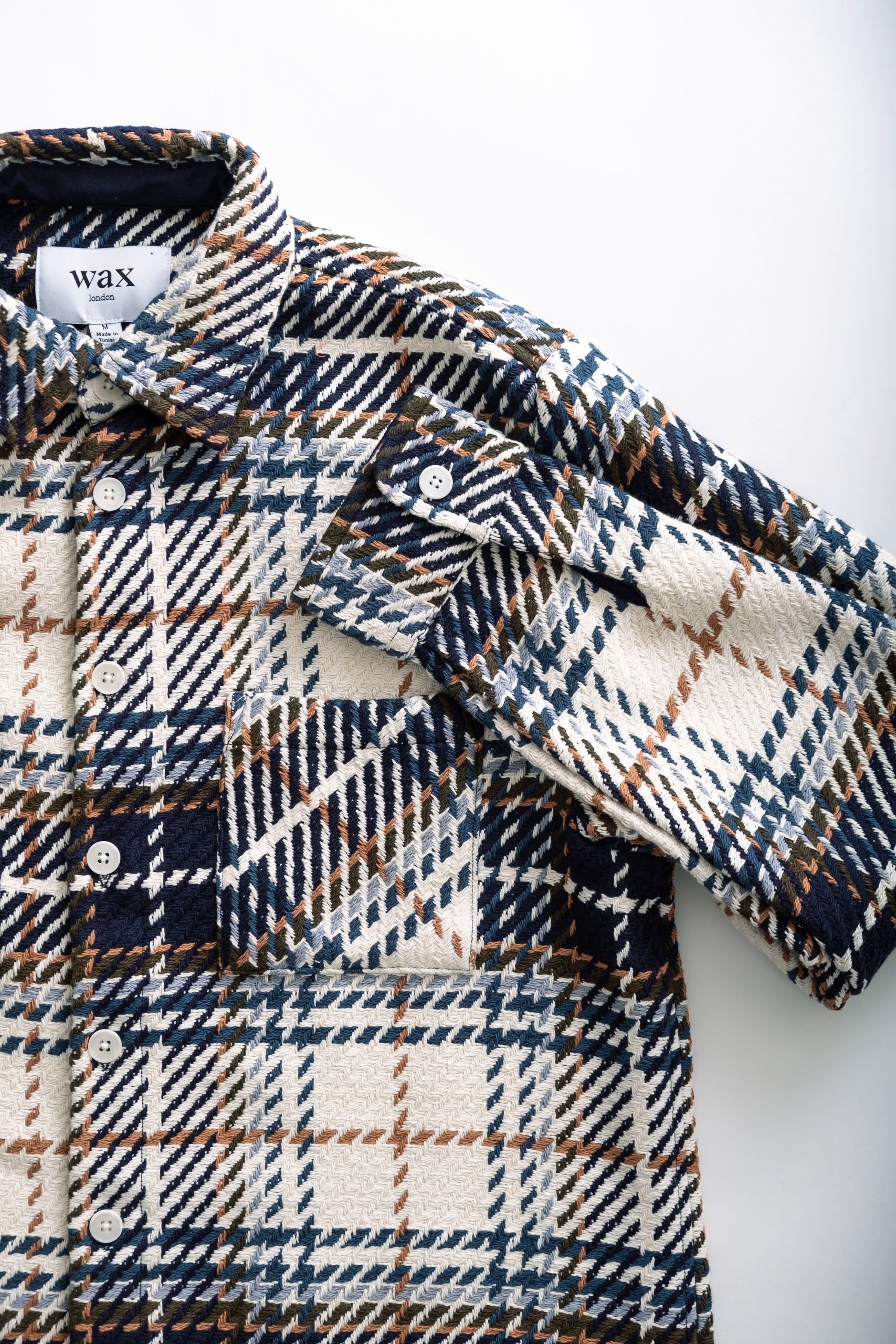 WHITING OVERSHIRT - CHARLTON CHECK NAVY