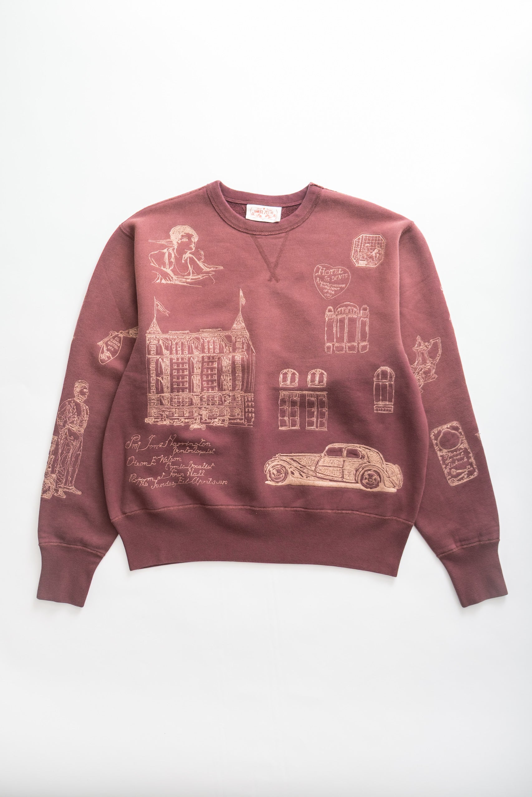 HOTEL CREWNECK - BURGUNDY