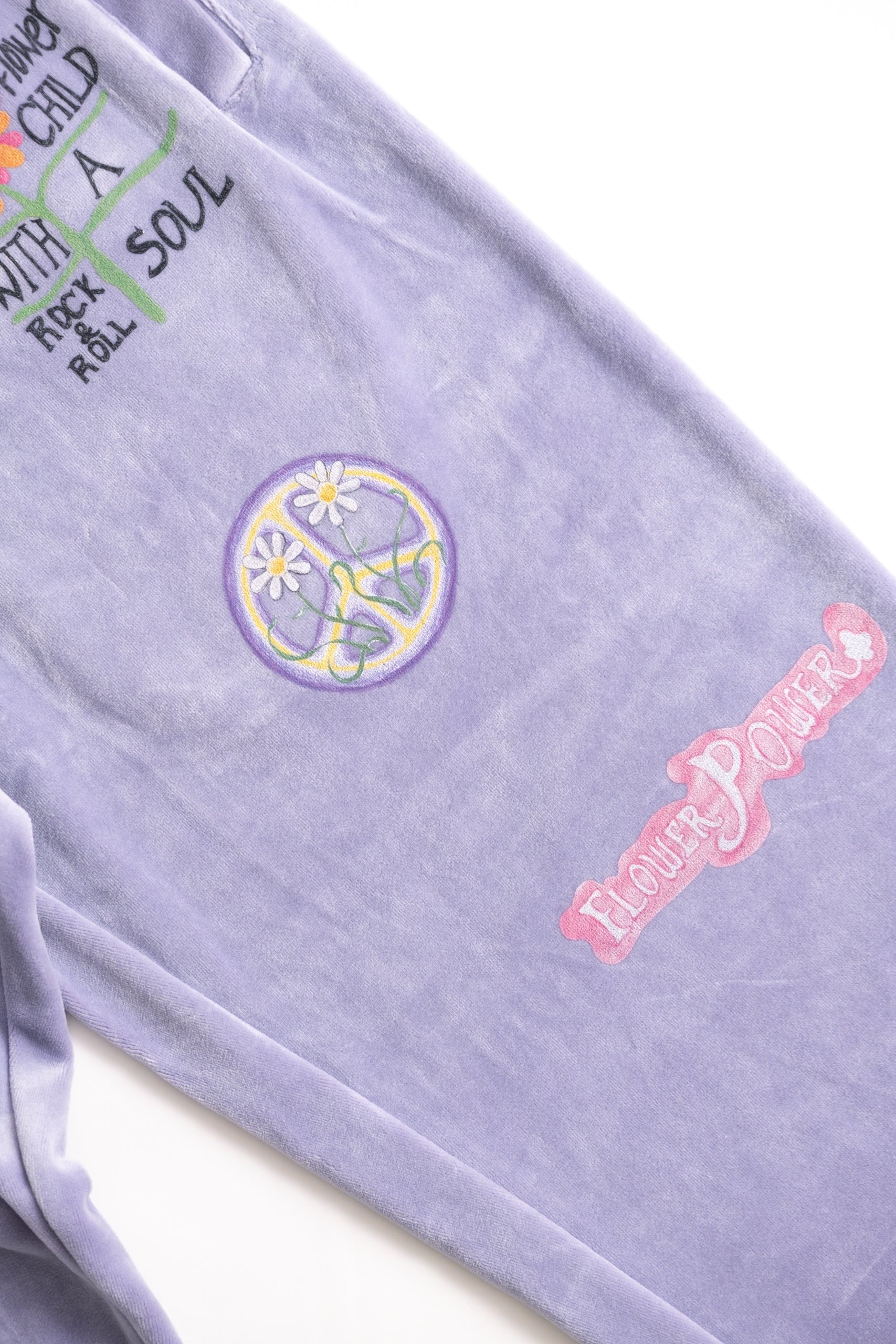 FLOWER POWER PANTS - PURPLE