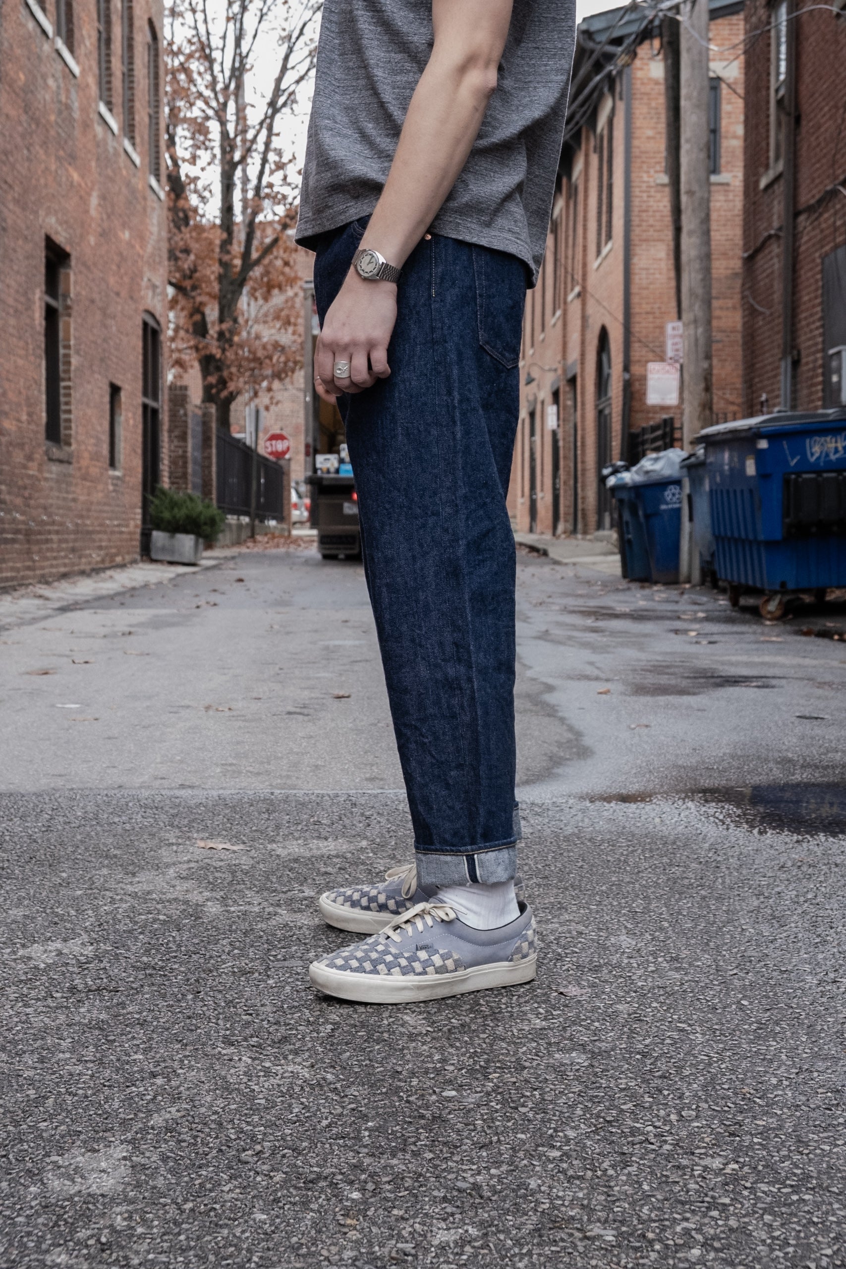 13OZ NEP WIDE TAPERED - RINSE