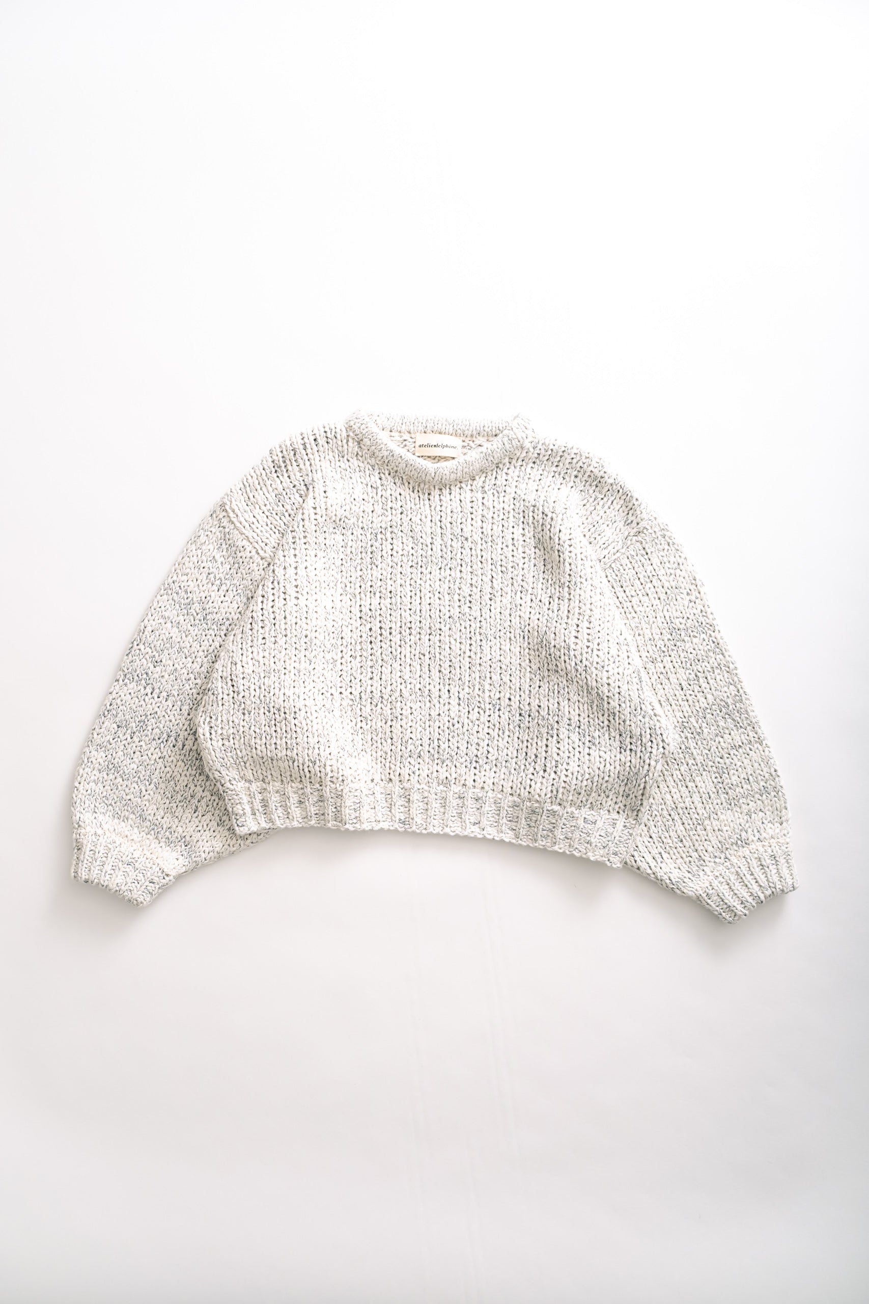 BALLOON SLEEVE - LAKE BLUE TEXTURE