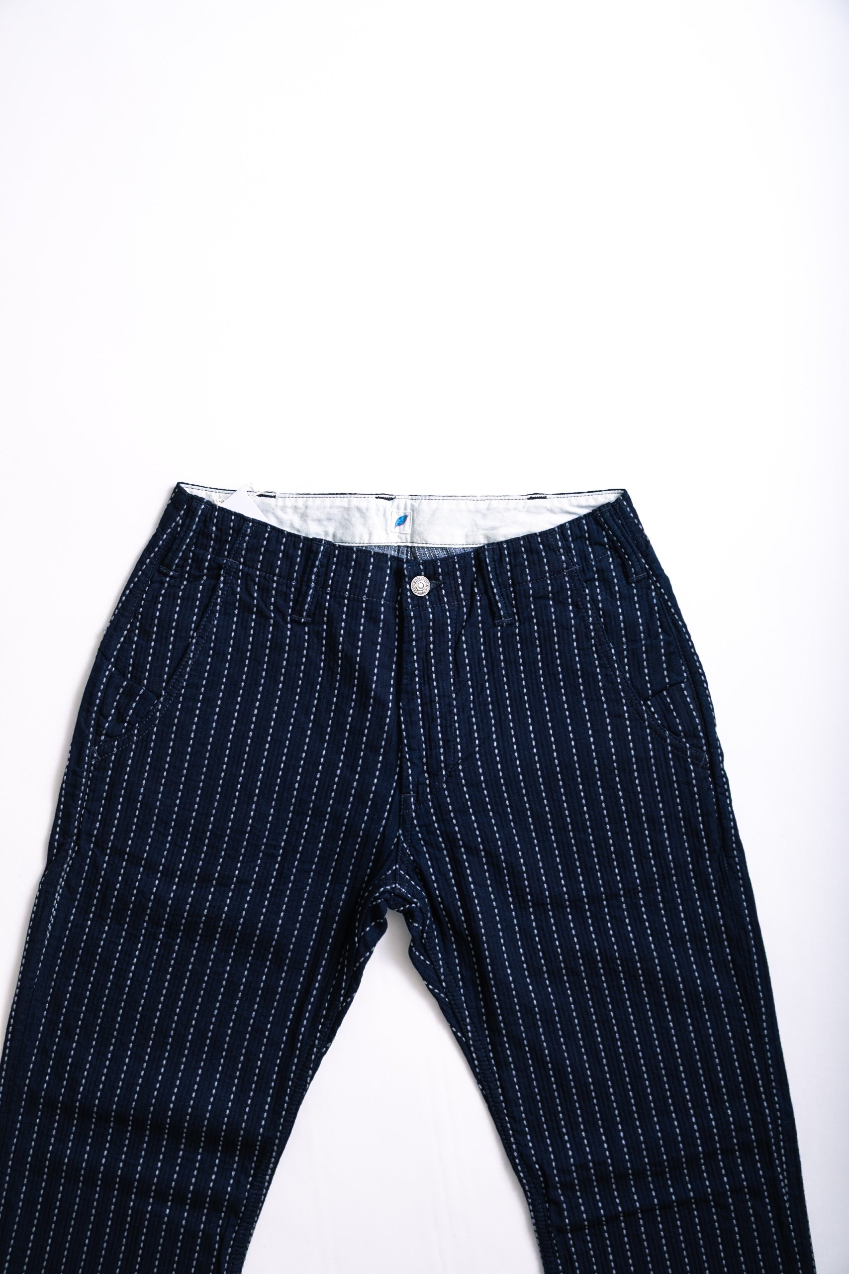 STITCH STRIPE TROUSER - INDIGO