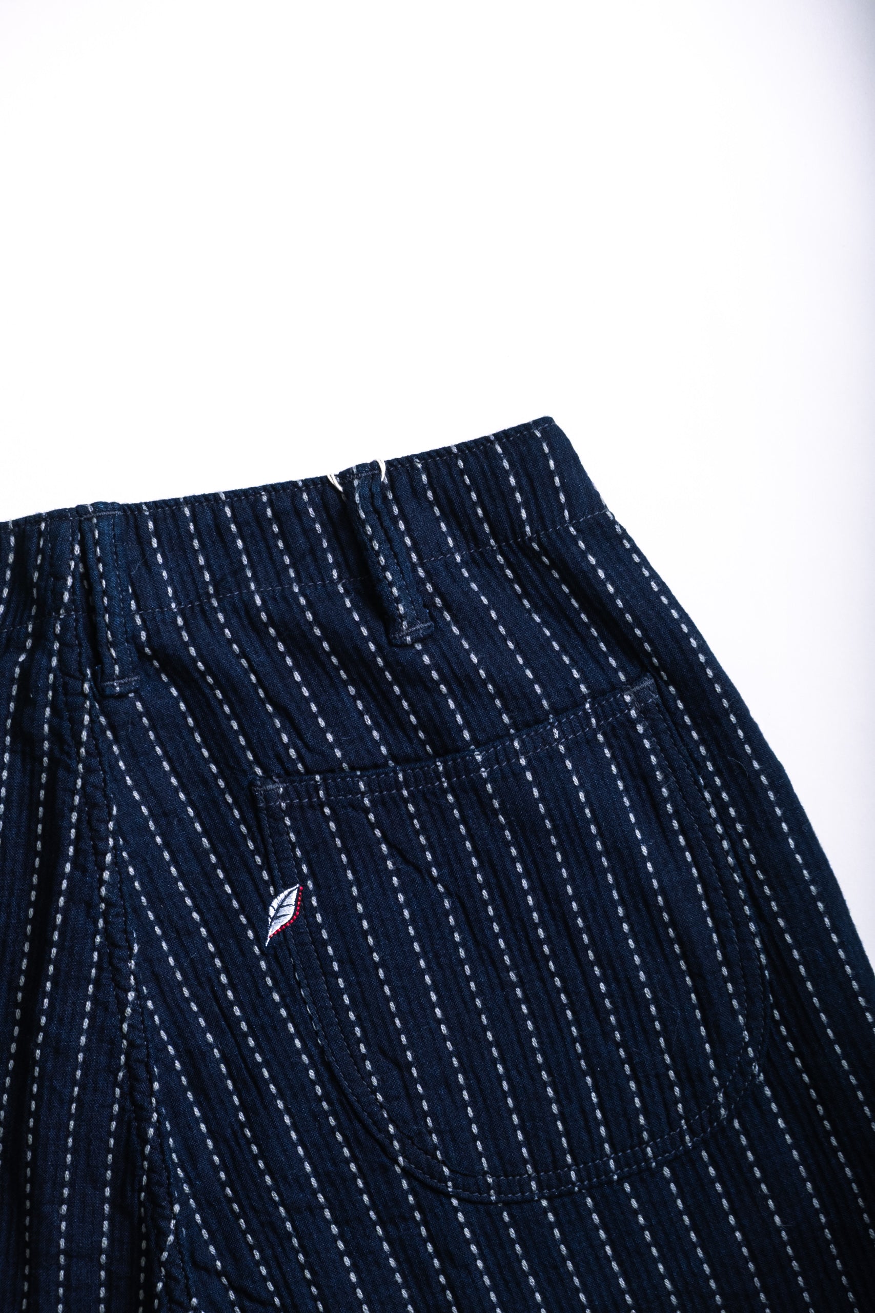 STITCH STRIPE TROUSER - INDIGO