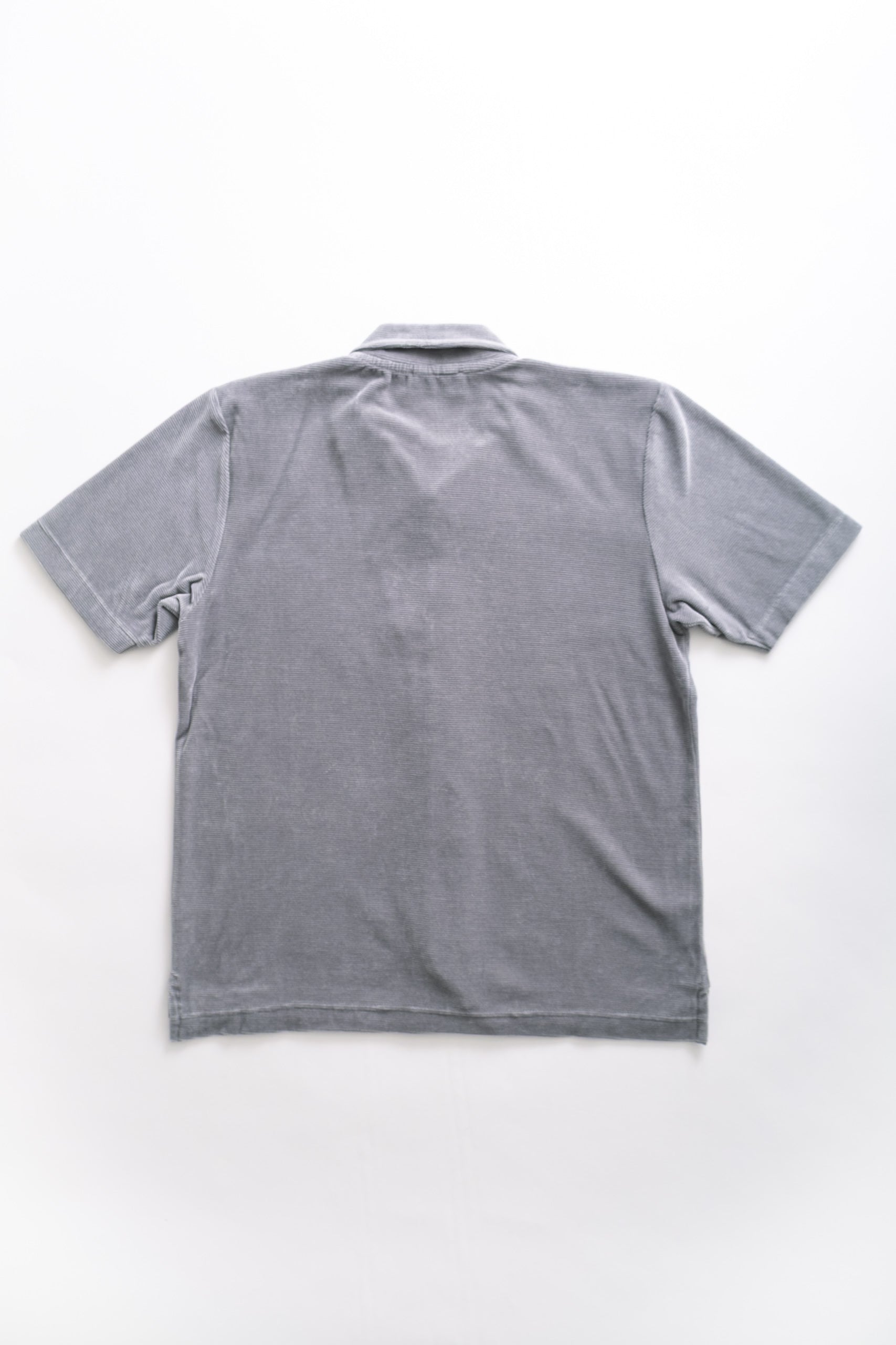 VELOUR POLO - GARGOYLE