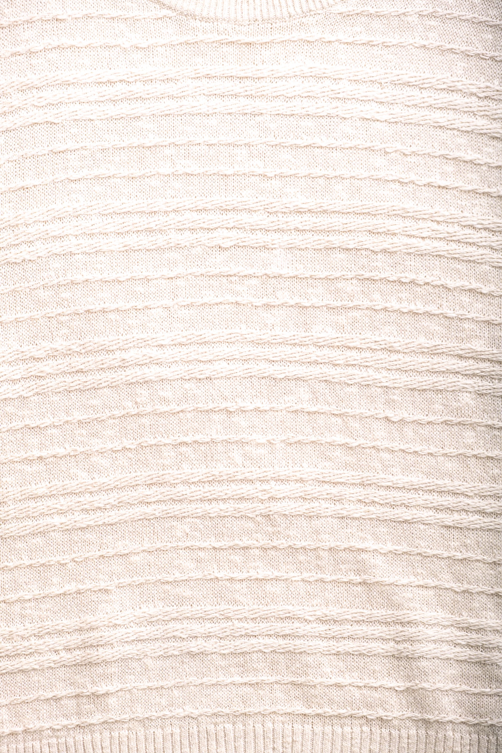 LINEN SILK CREW - NATURAL