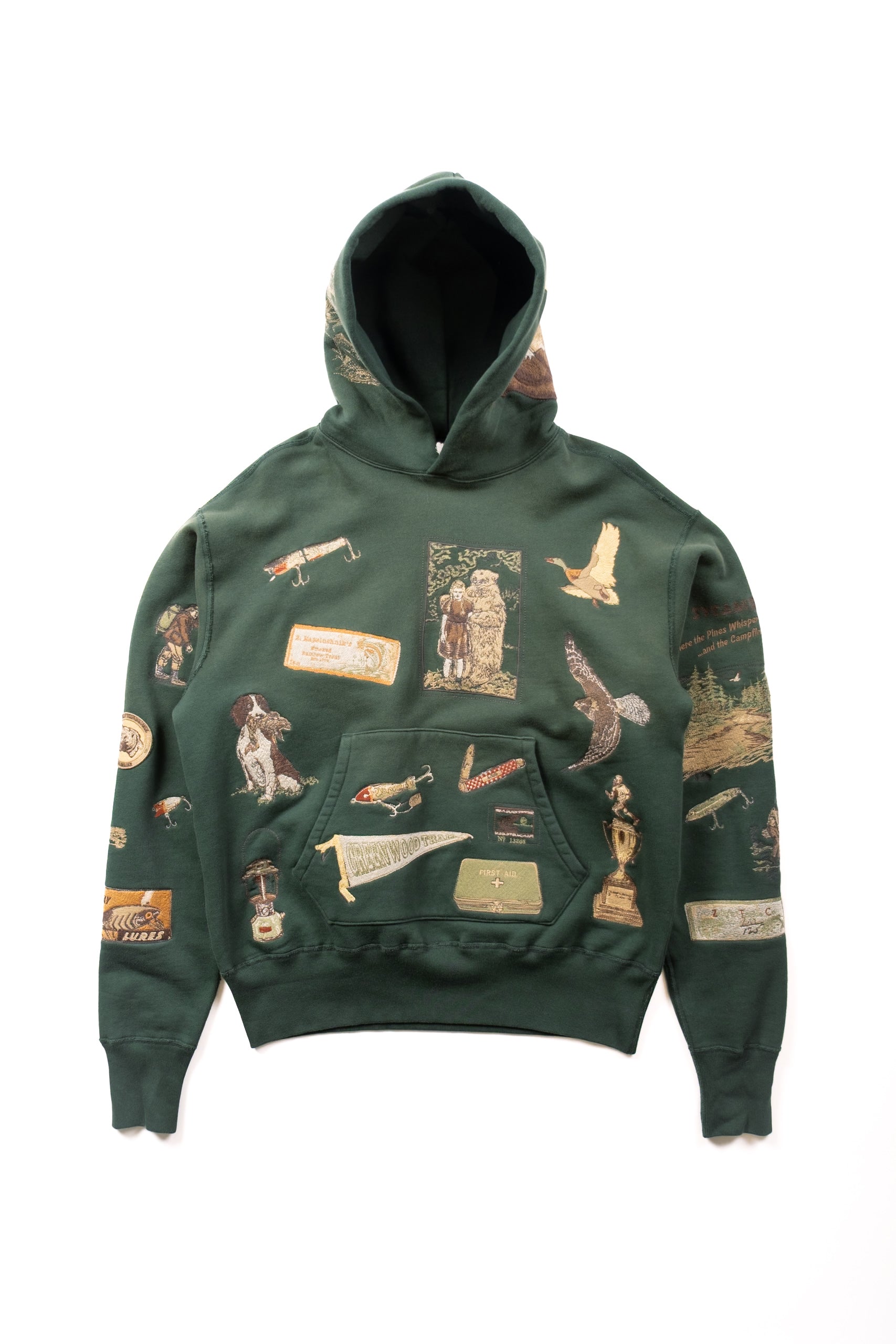 TRAIL HOODIE - FOREST GREEN