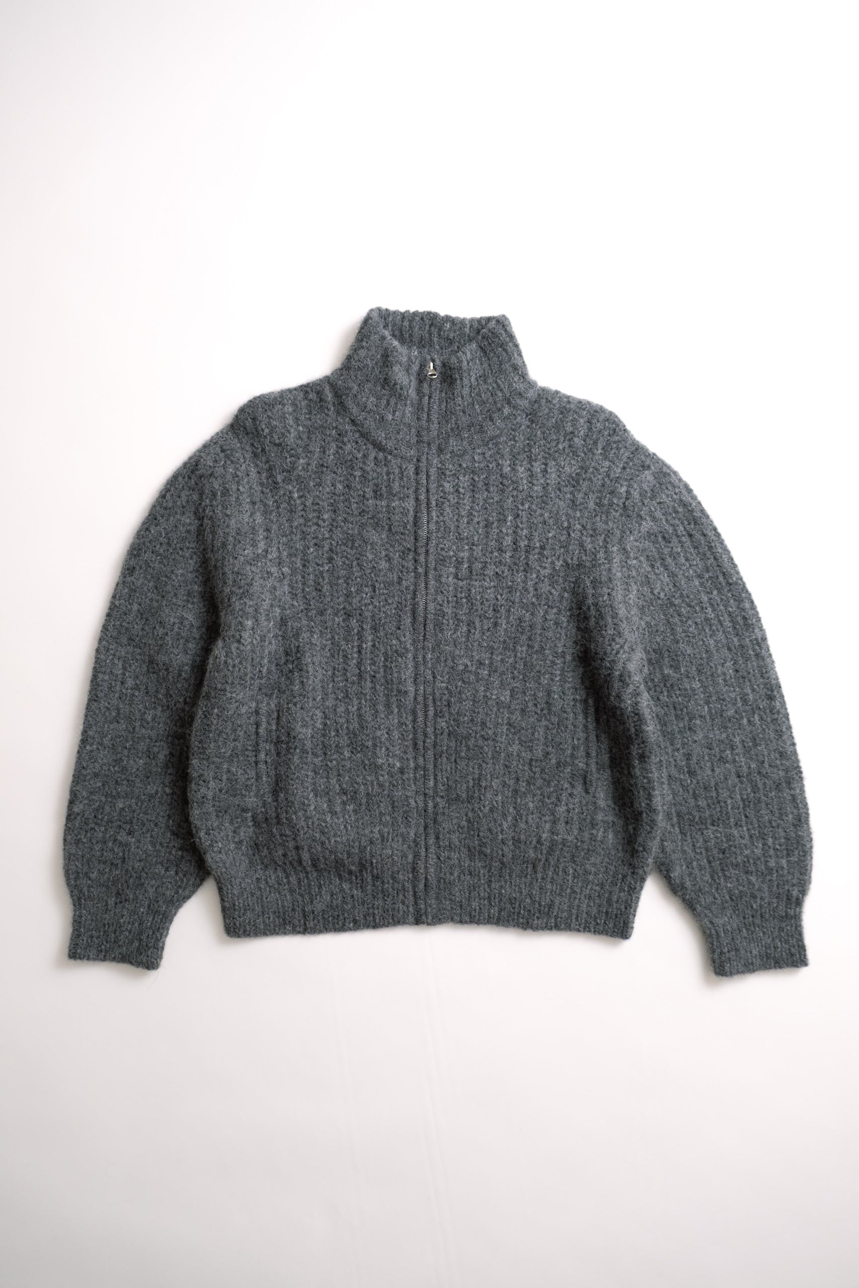 ALPACA RIB ZIP - STONE