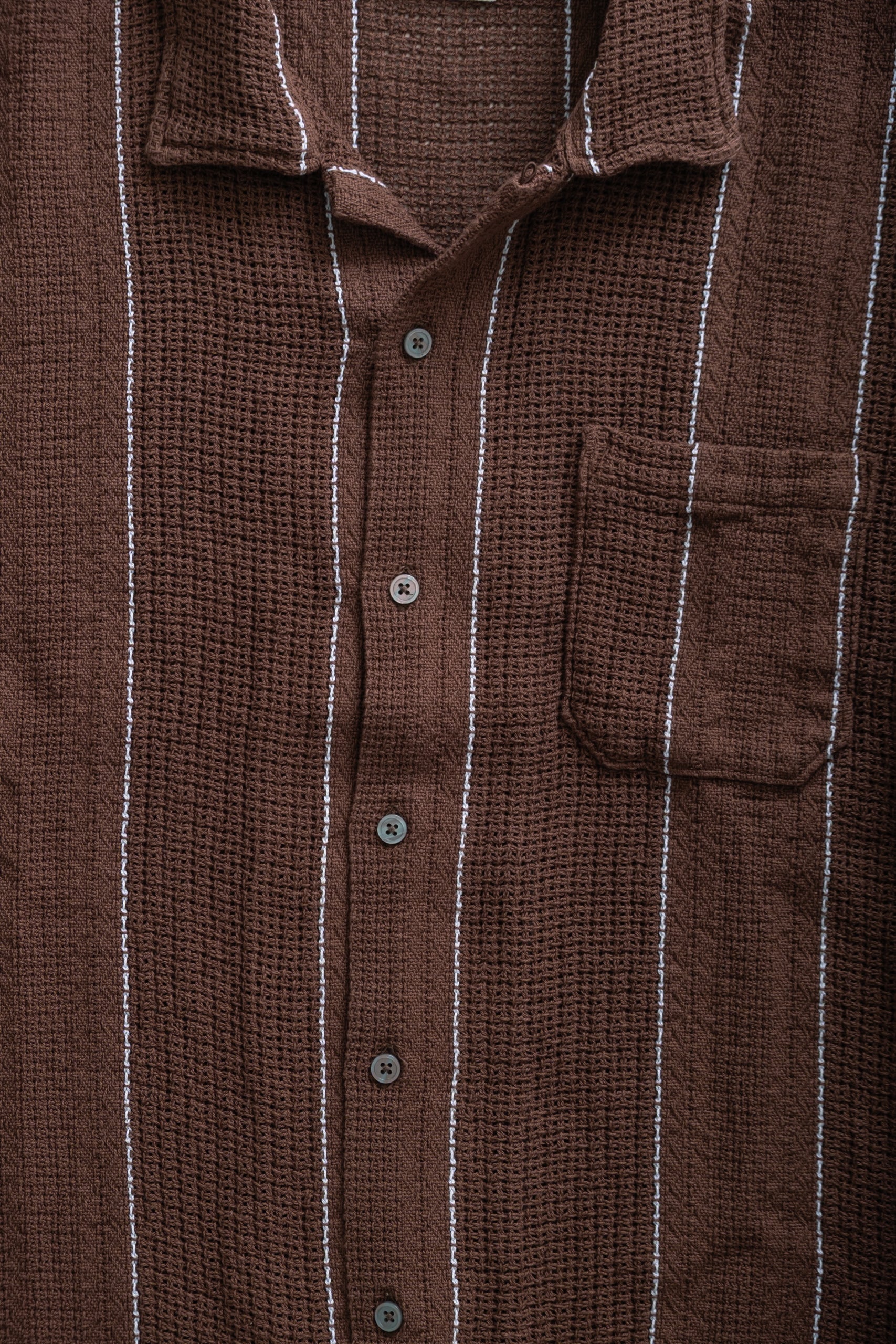 ROAD SHIRT - BROWN STRIPE