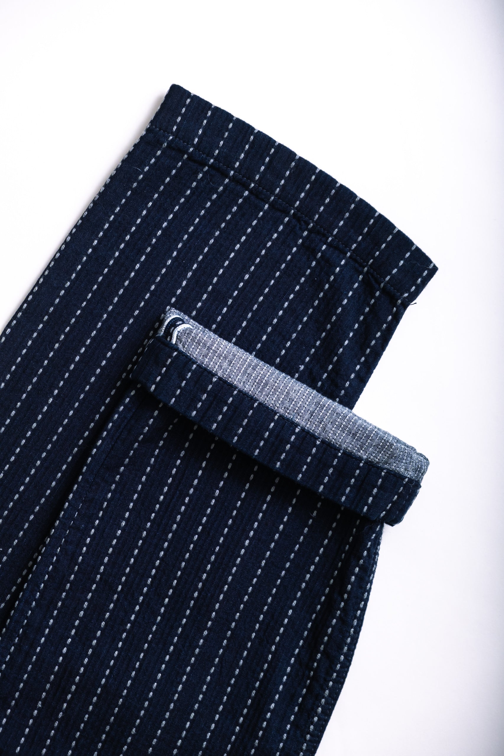 STITCH STRIPE TROUSER - INDIGO