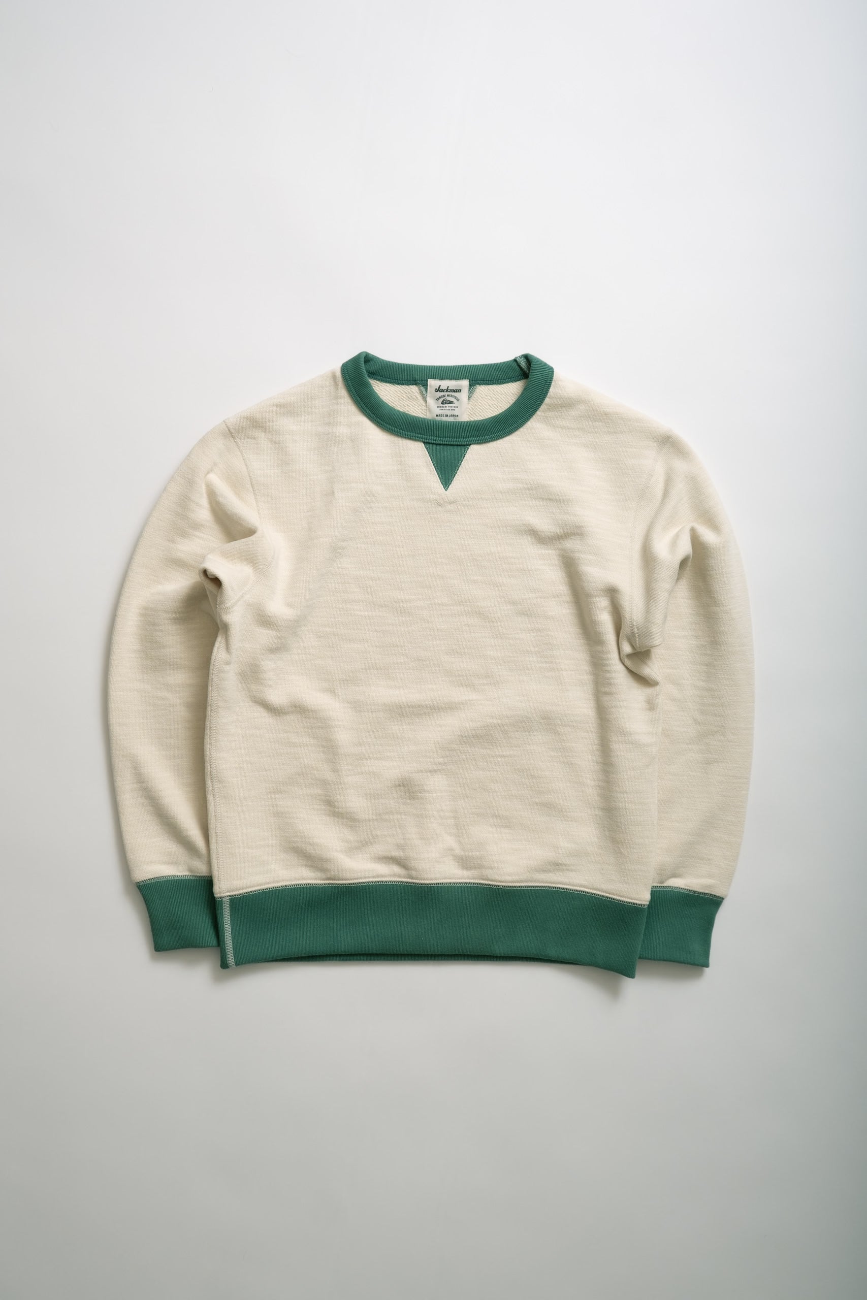 GG SWEAT CREWNECK - IVORYXGREEN