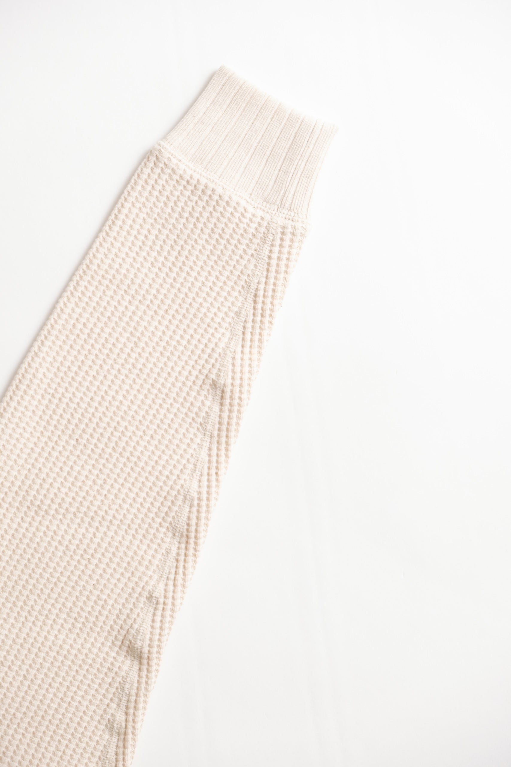 WAFFLE MIDNECK - IVORY