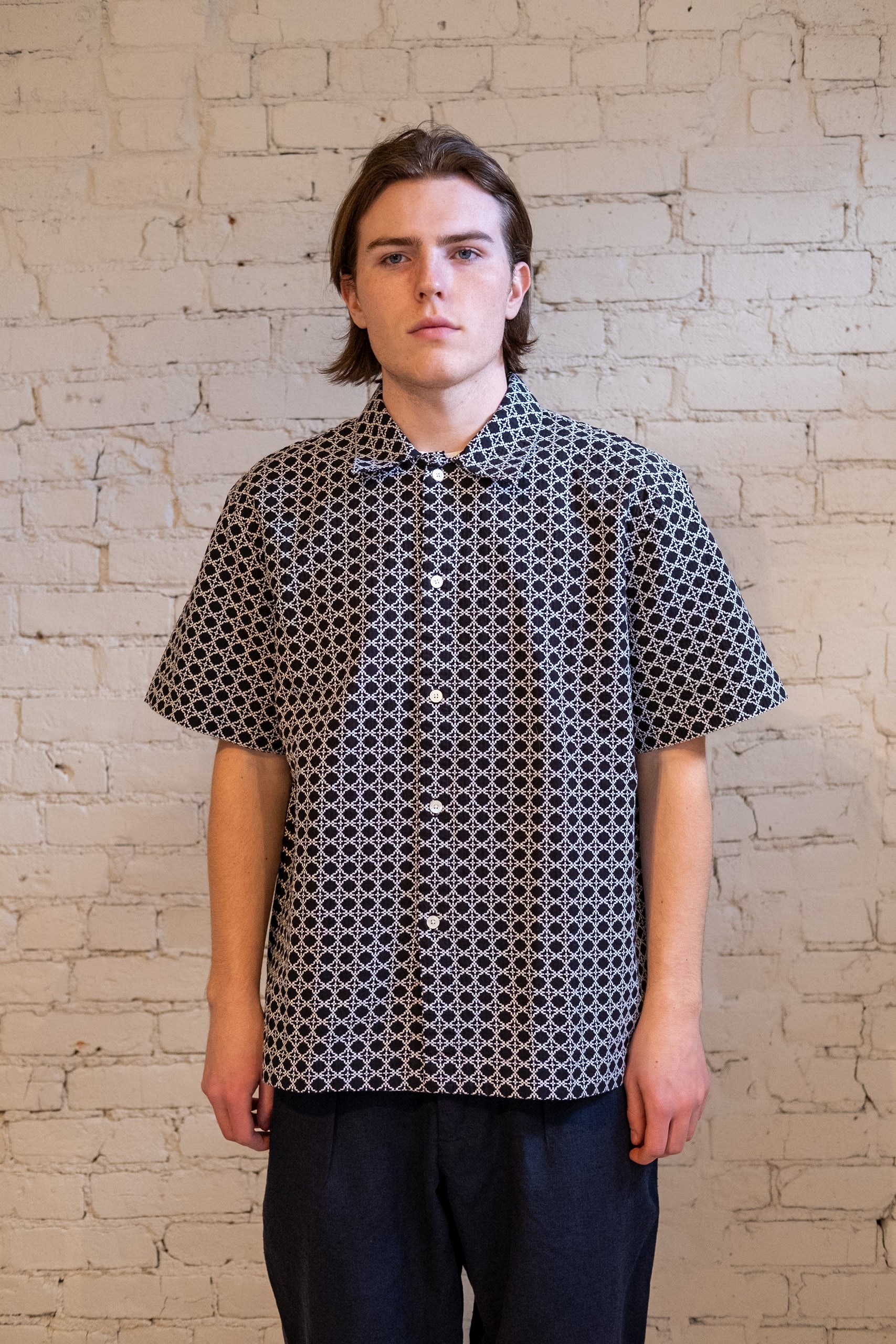 RESORT SHIRT - BLACK RATTAN