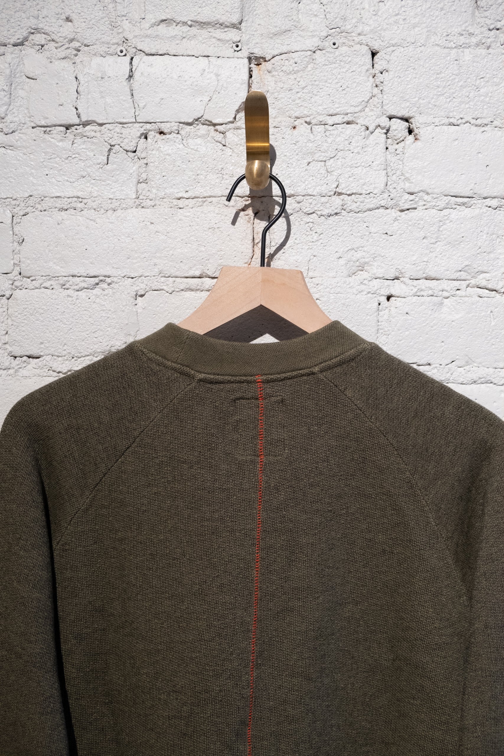 TERRY SWEAT - ARMY GREEN