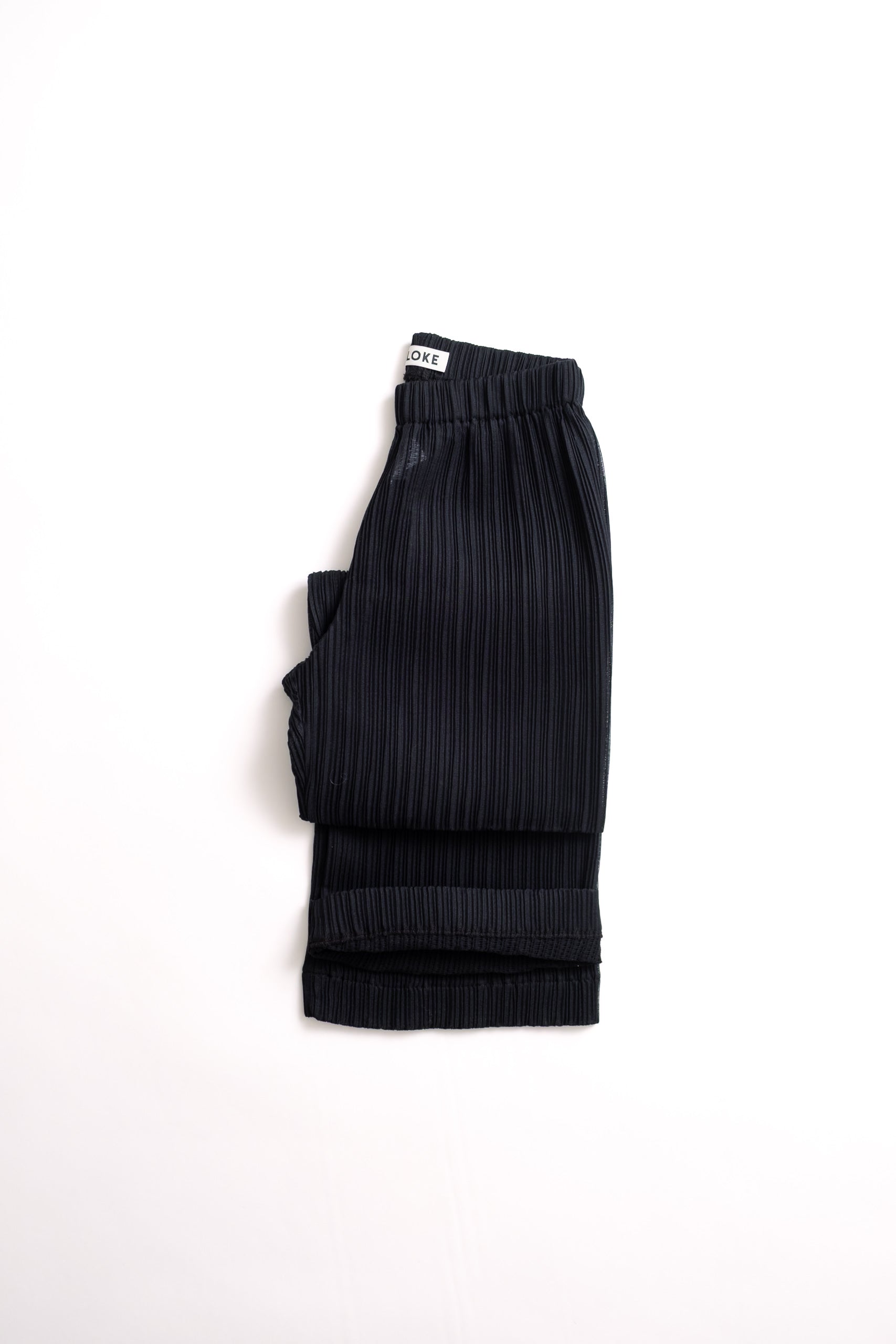 TRACE CRINKLE PANT - BLACK