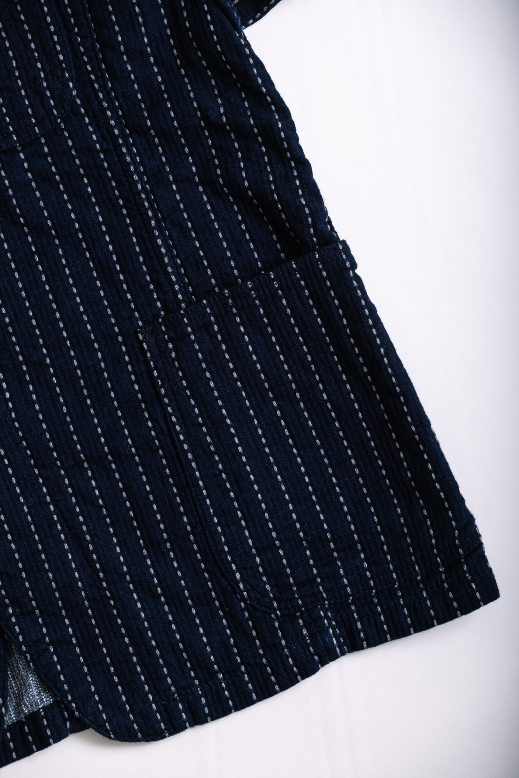 STITCH STRIPE WORK JACKET - INDIGO