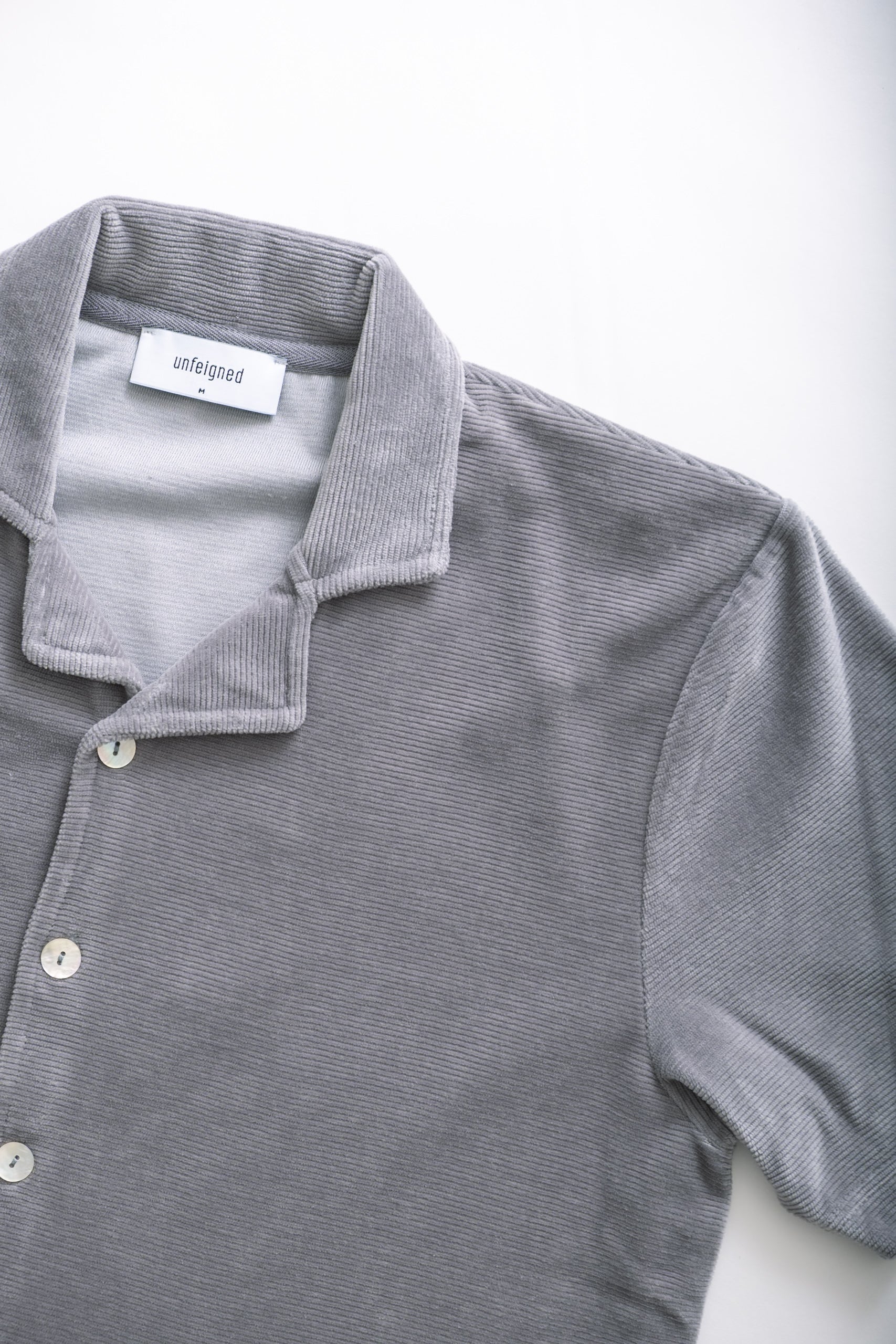 VELOUR POLO - GARGOYLE