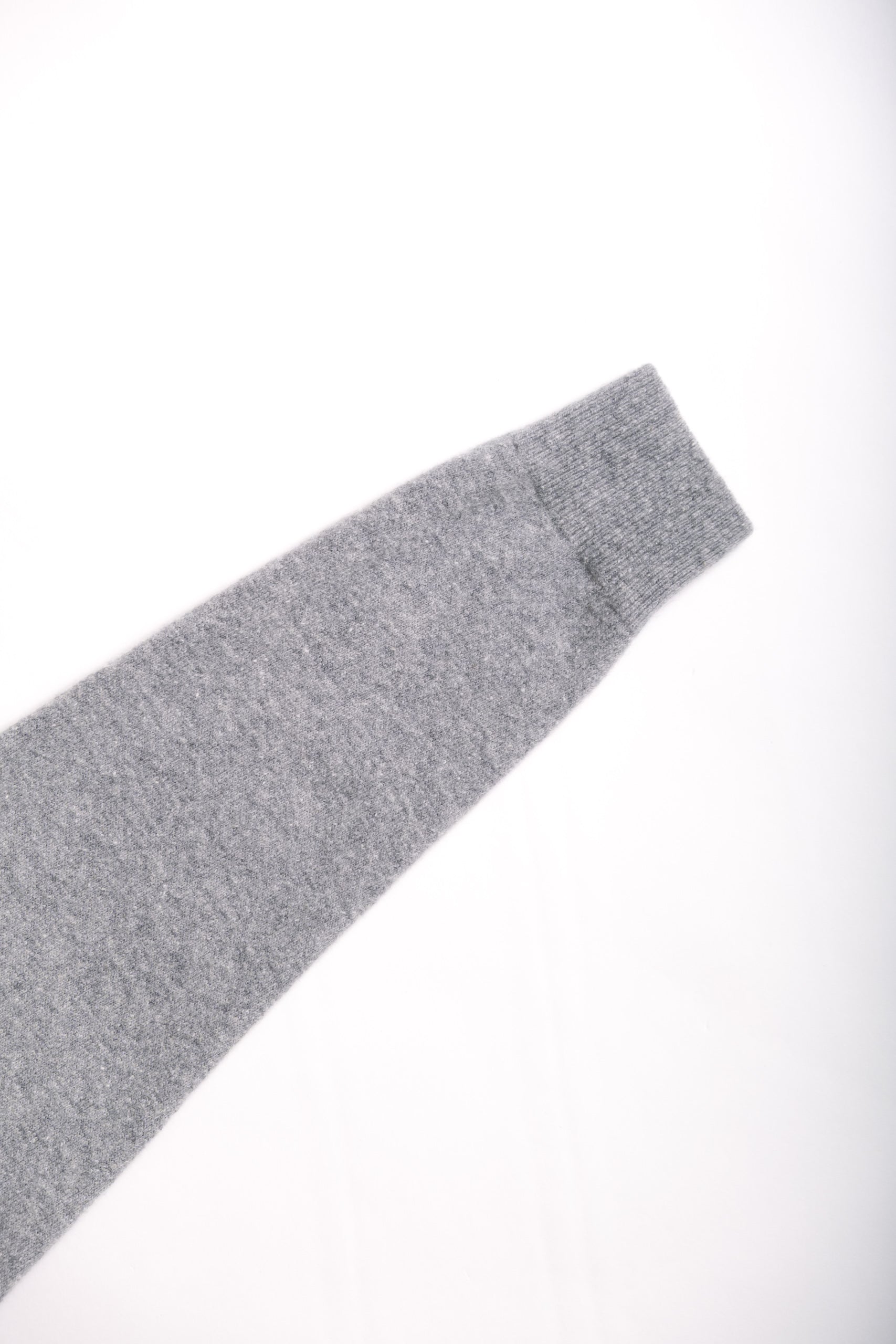 WOOL POLO - GREY MELANGE