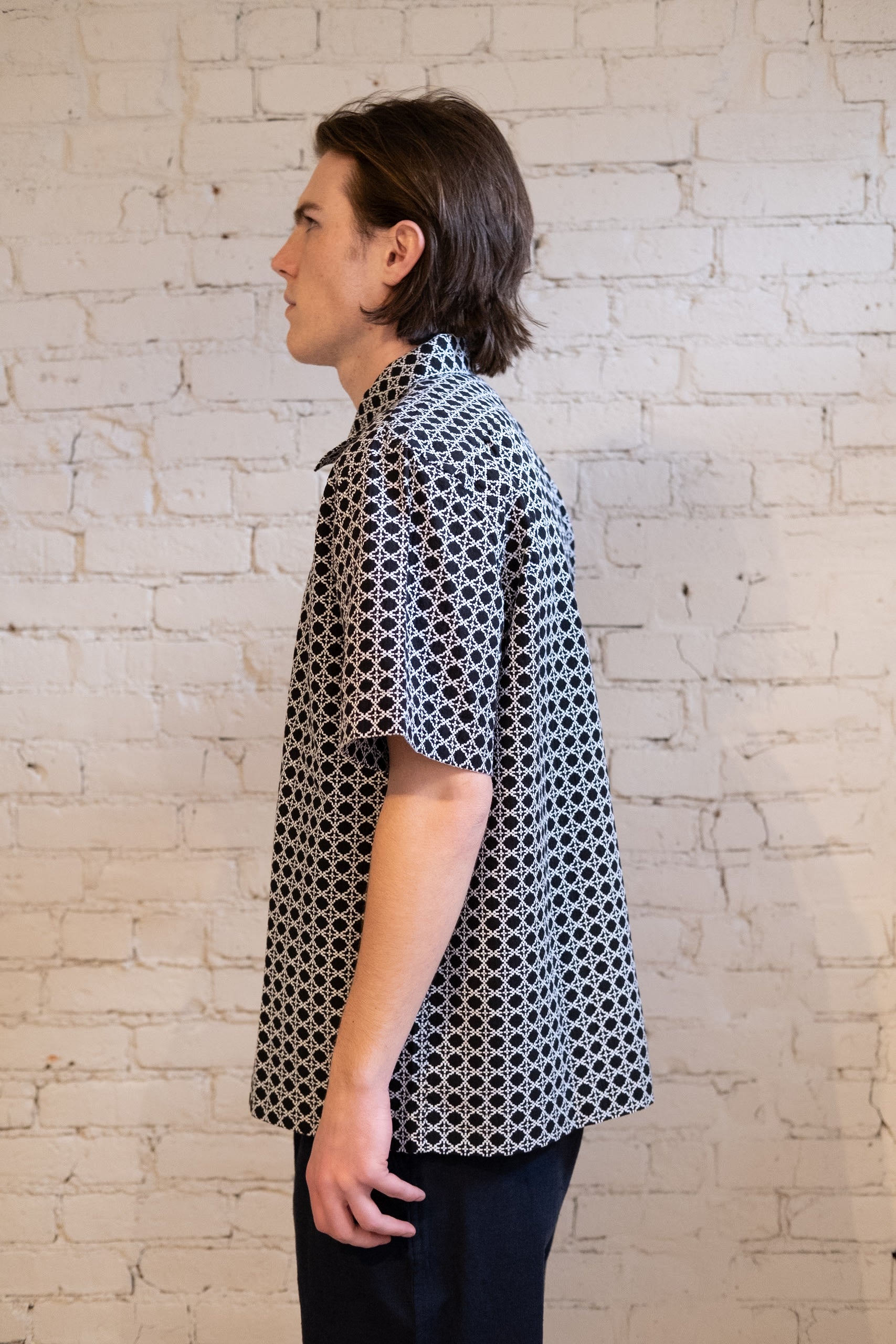 RESORT SHIRT - BLACK RATTAN