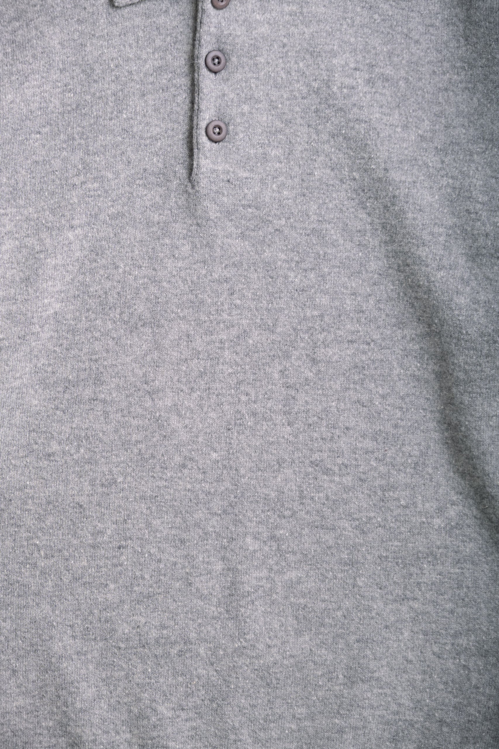 WOOL POLO - GREY MELANGE