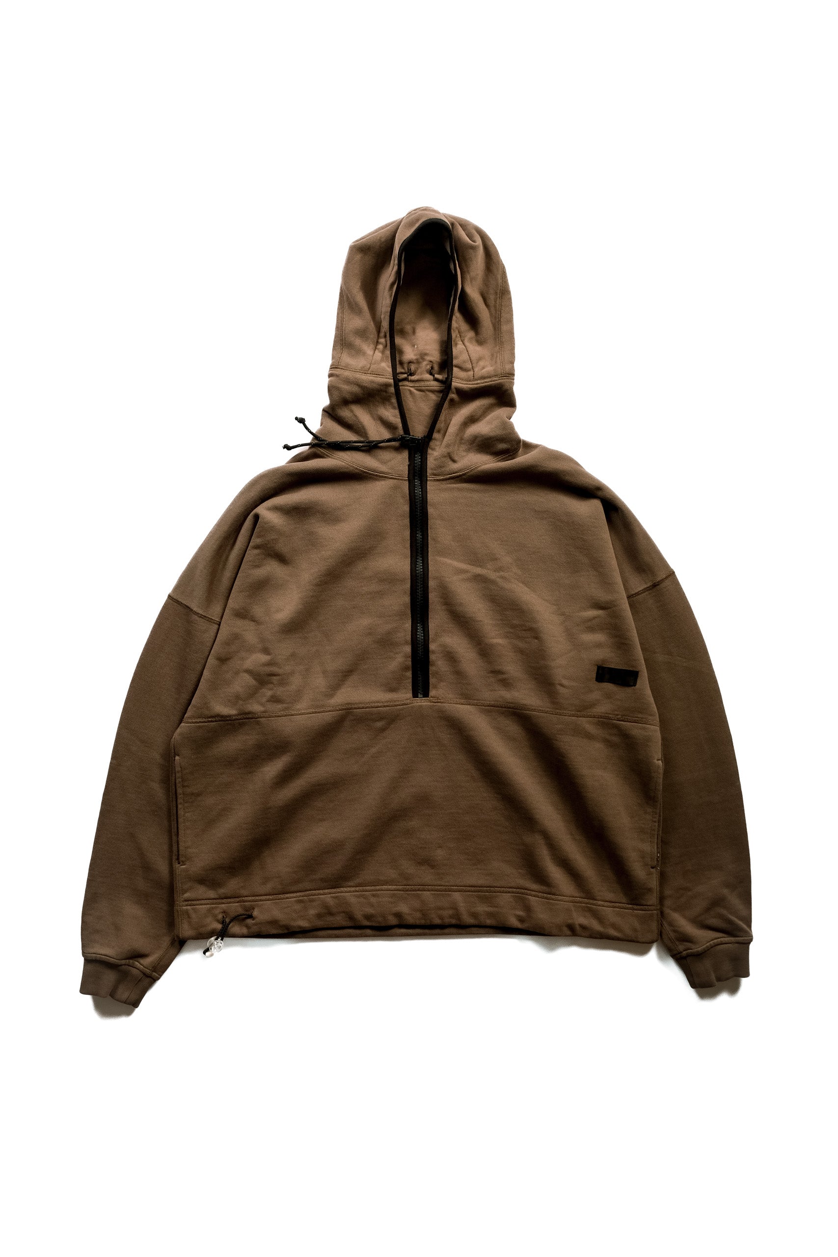HALF ZIP HOODIE - DEEP STONE