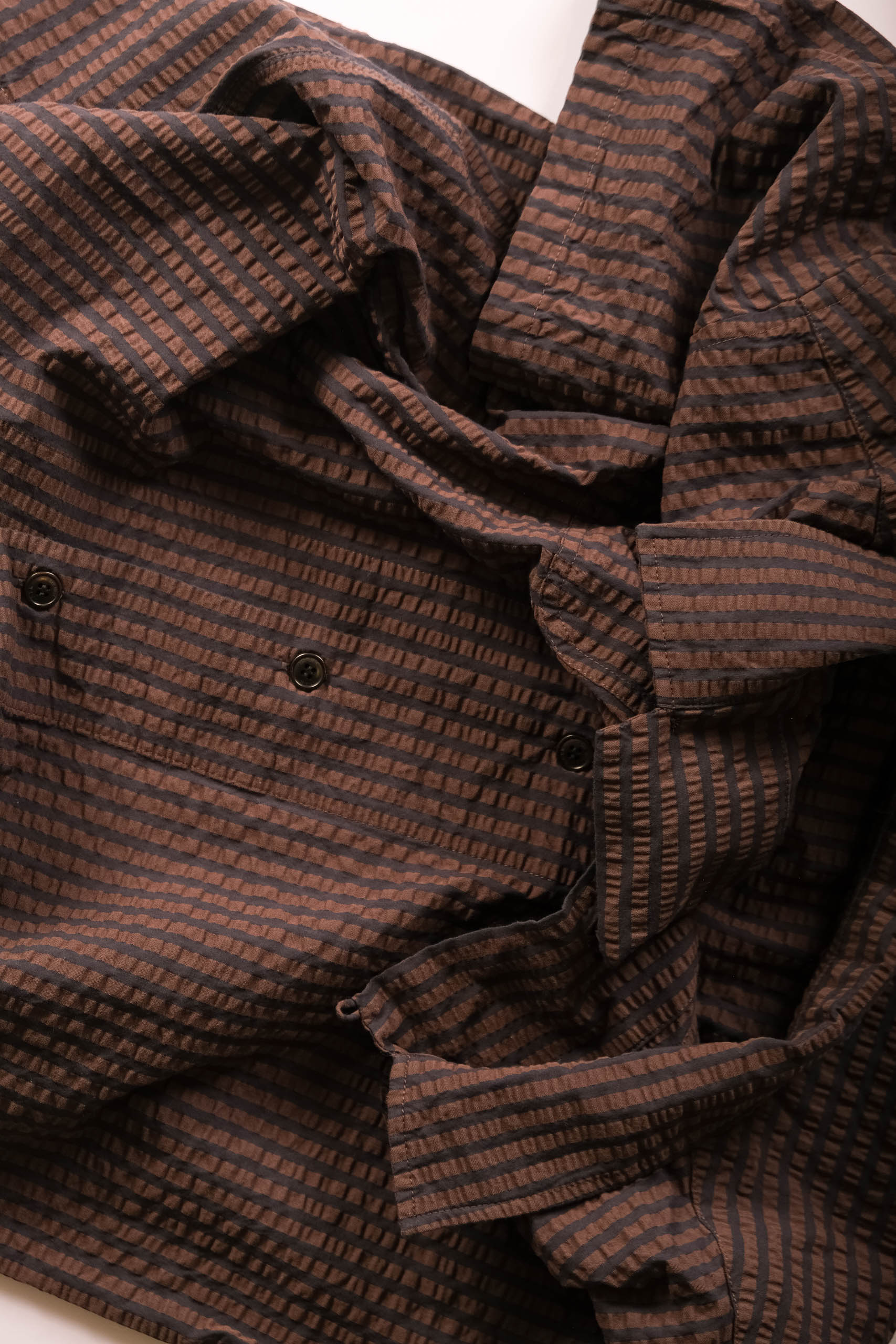 ALOHA SHIRT - COFFEE/NAVY