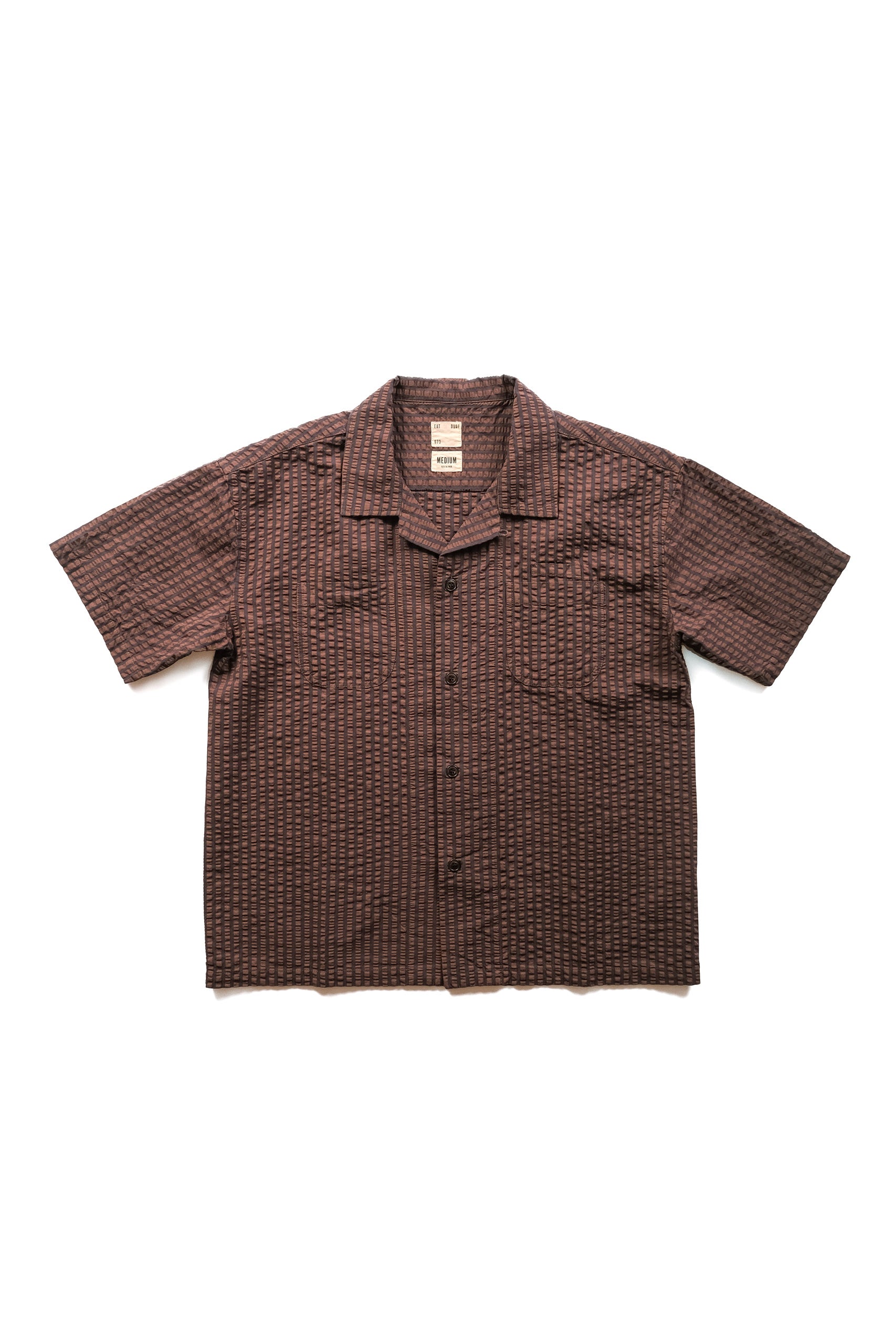 ALOHA SHIRT - COFFEE/NAVY