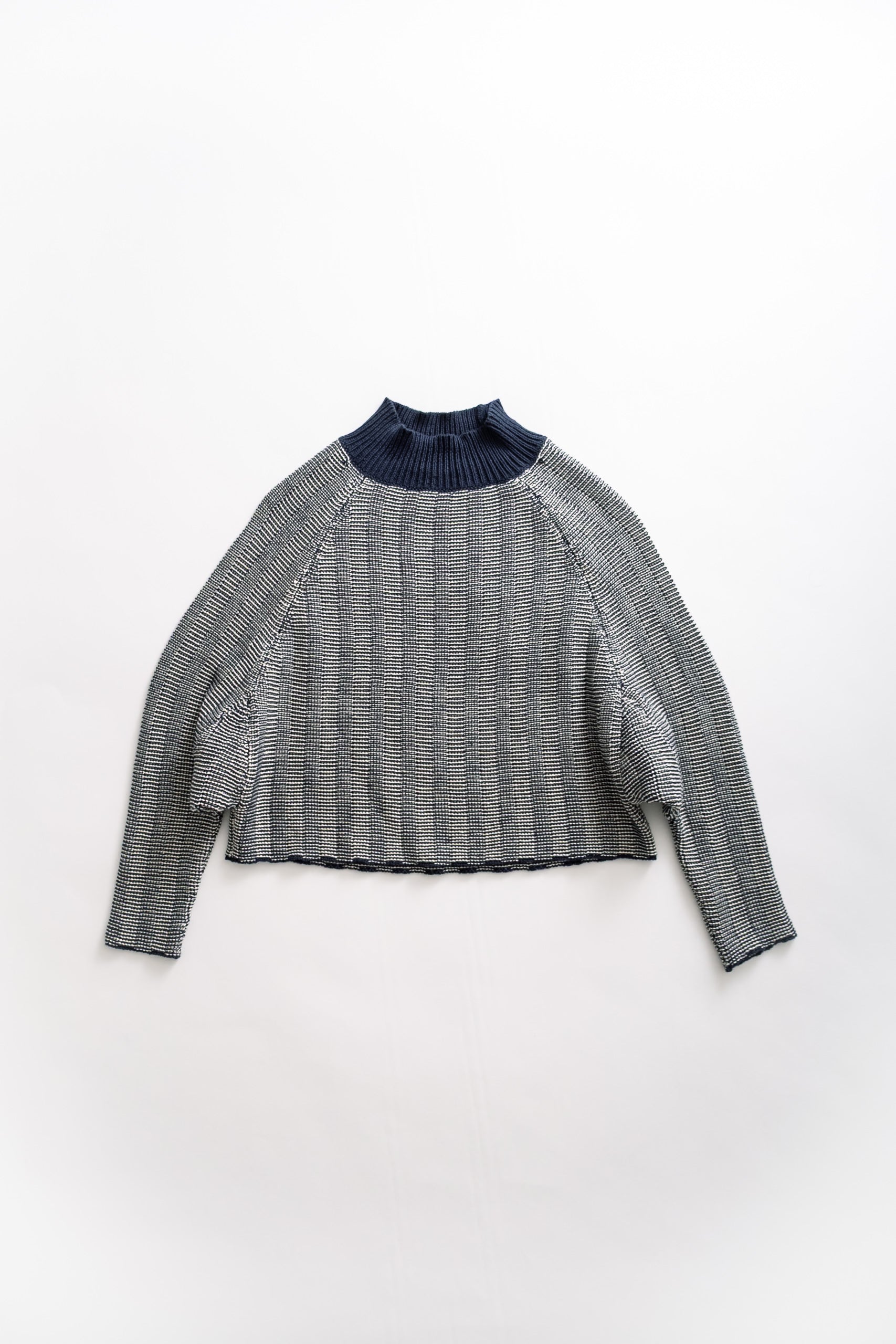 HENRIETTA TOP - NAVY/CREAM