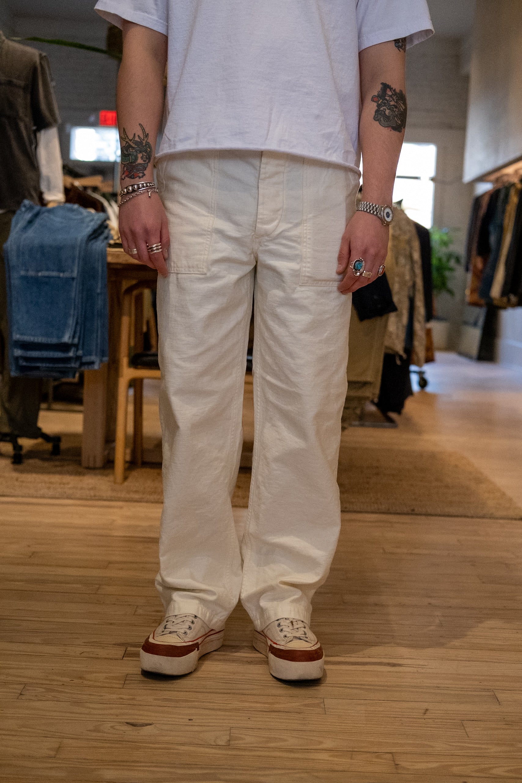 US ARMY FATIGUE PANTS - ECRU