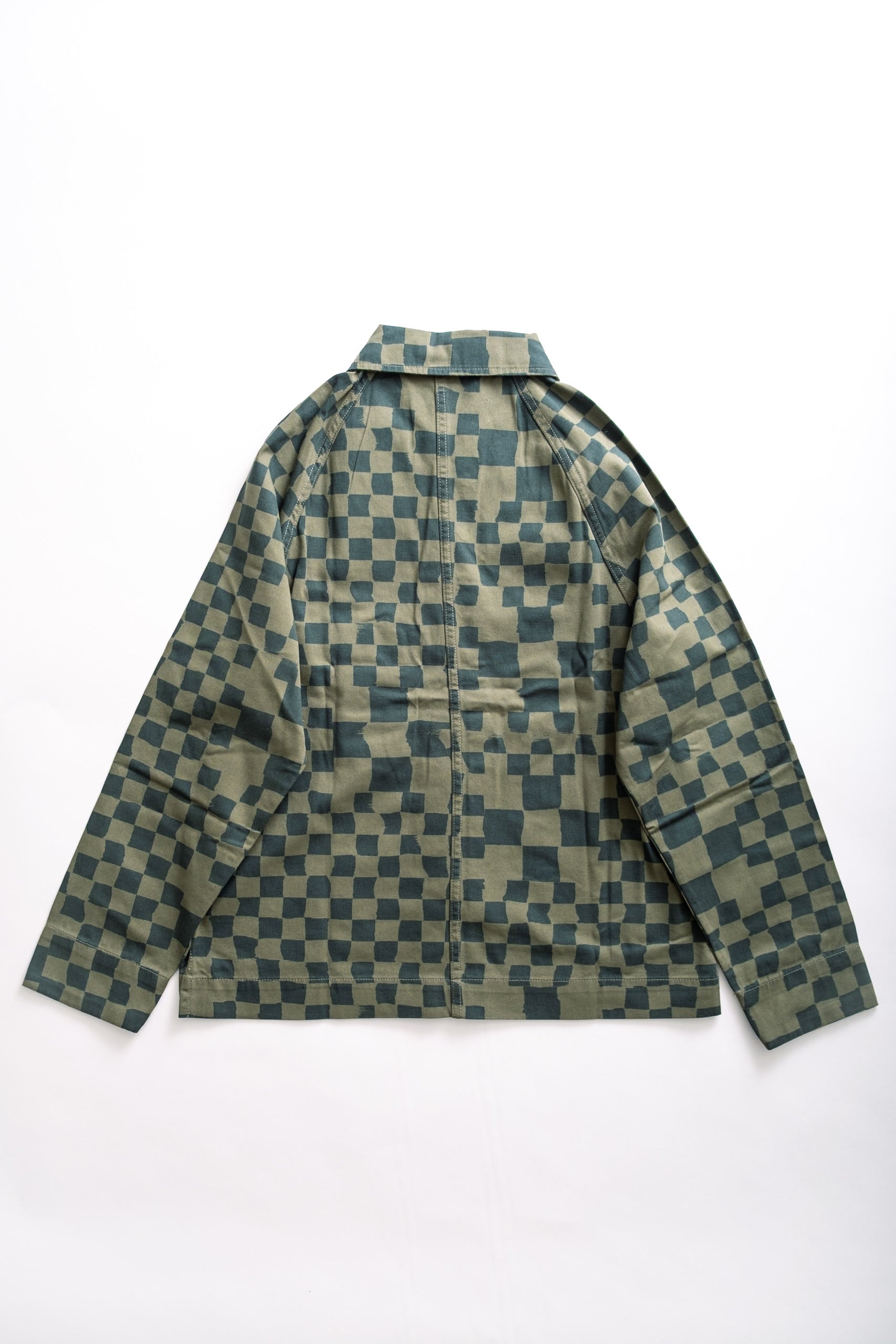 FRONT OF HOUSE - OLIVE CHECK