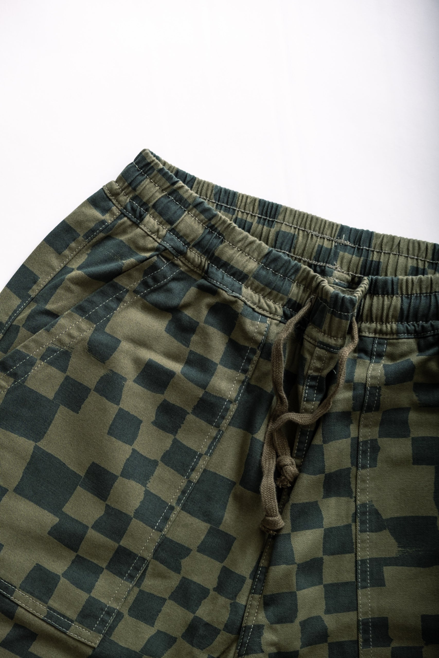 CHEF PANT - OLIVE CHECKER