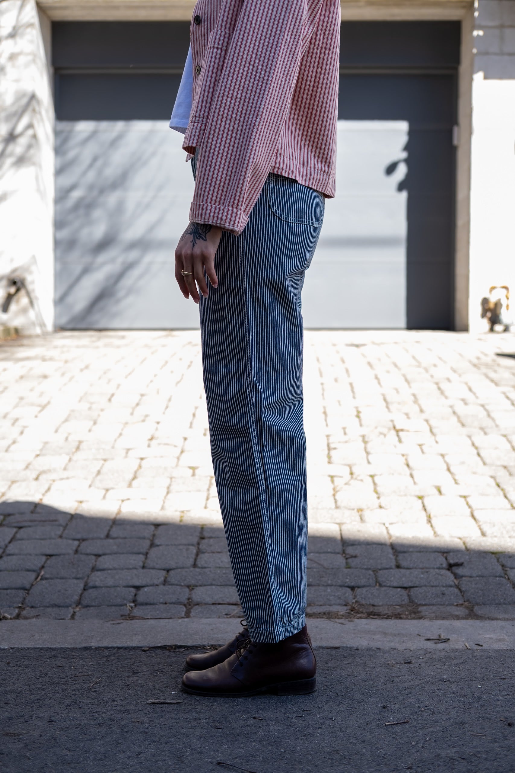 STINA STRIPED - BLUE/OFFWHITE