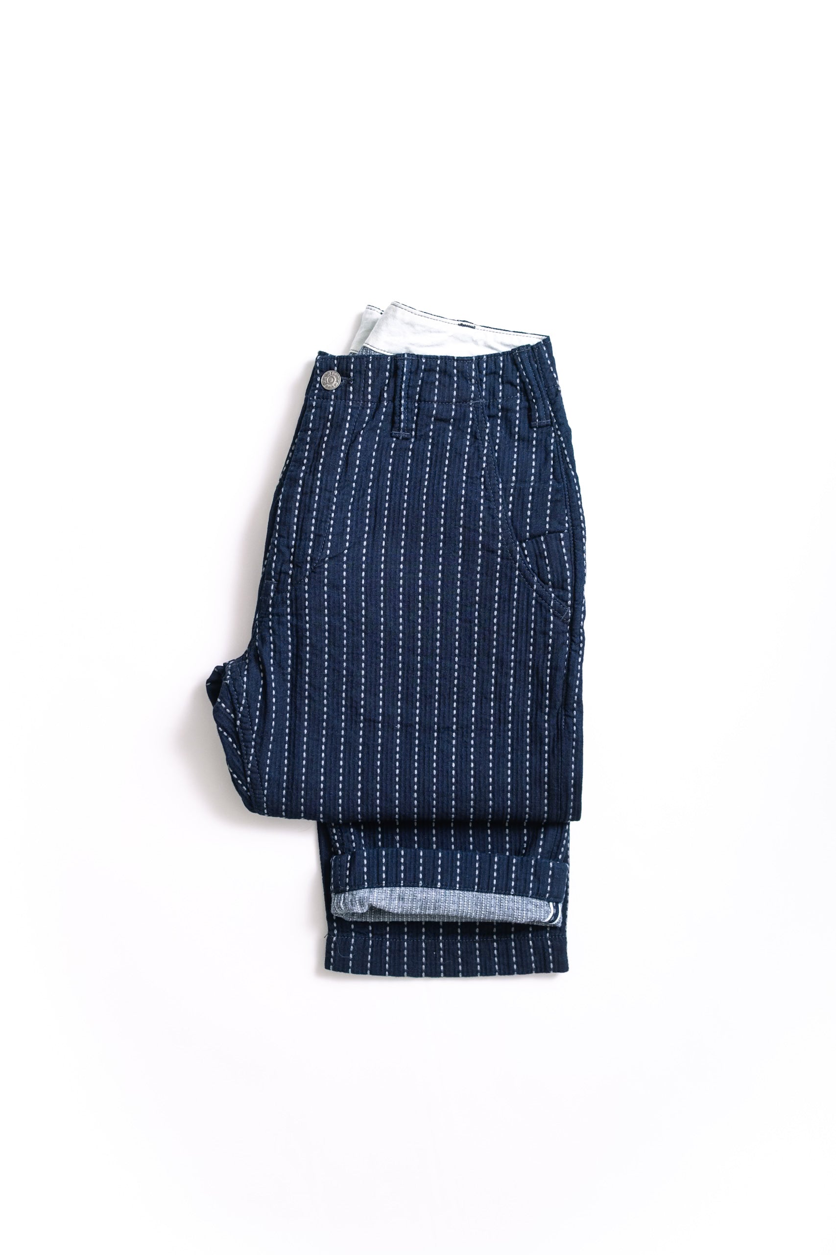 STITCH STRIPE TROUSER - INDIGO