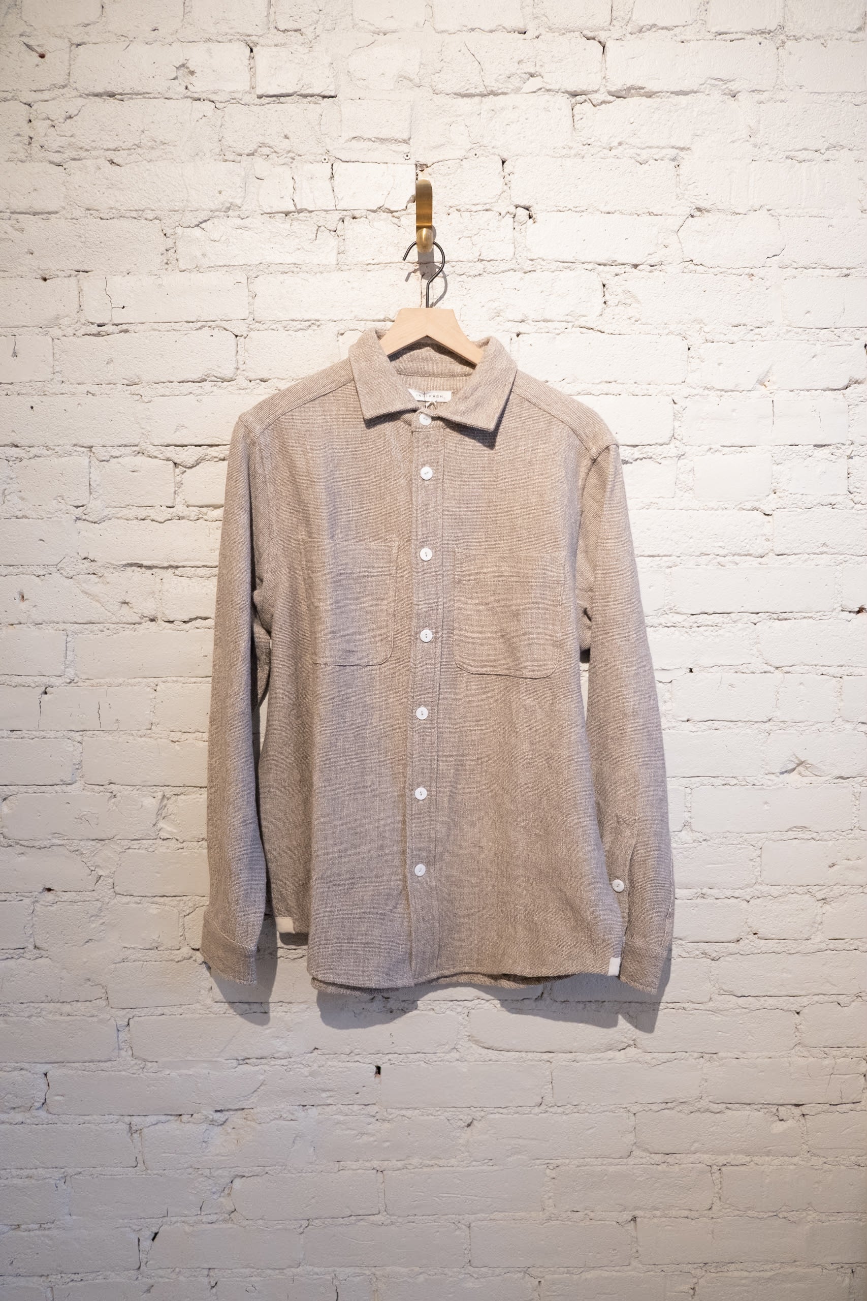 AMES WORKSHIRT - IRON GREY CANVAS