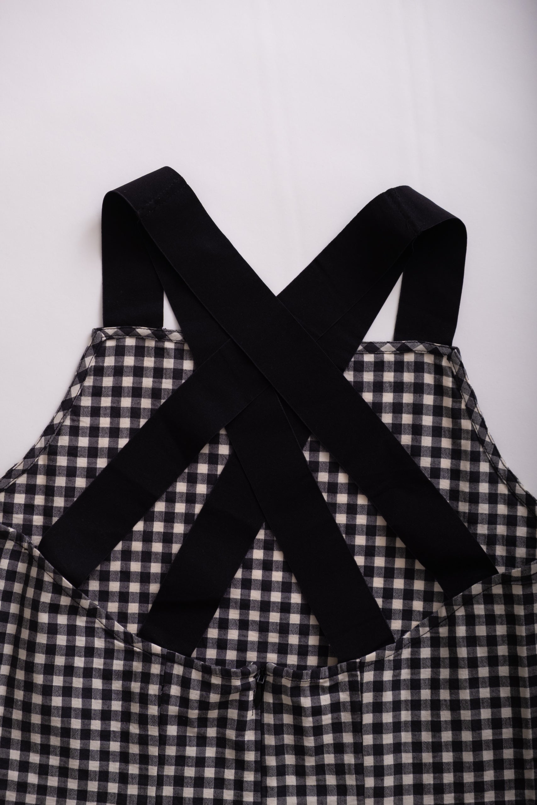 OYSTER DRESS - BLACK GINGHAM