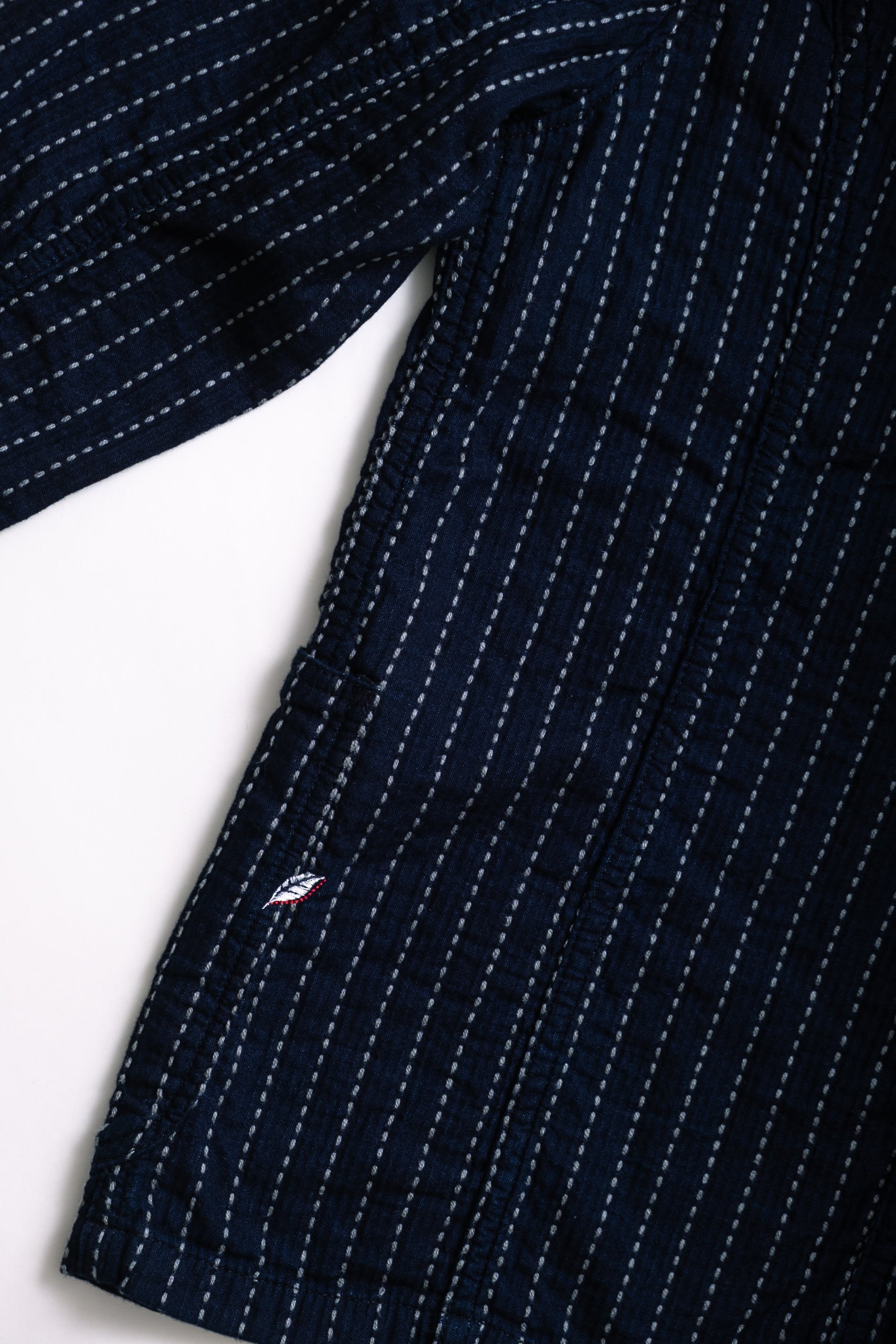 STITCH STRIPE WORK JACKET - INDIGO