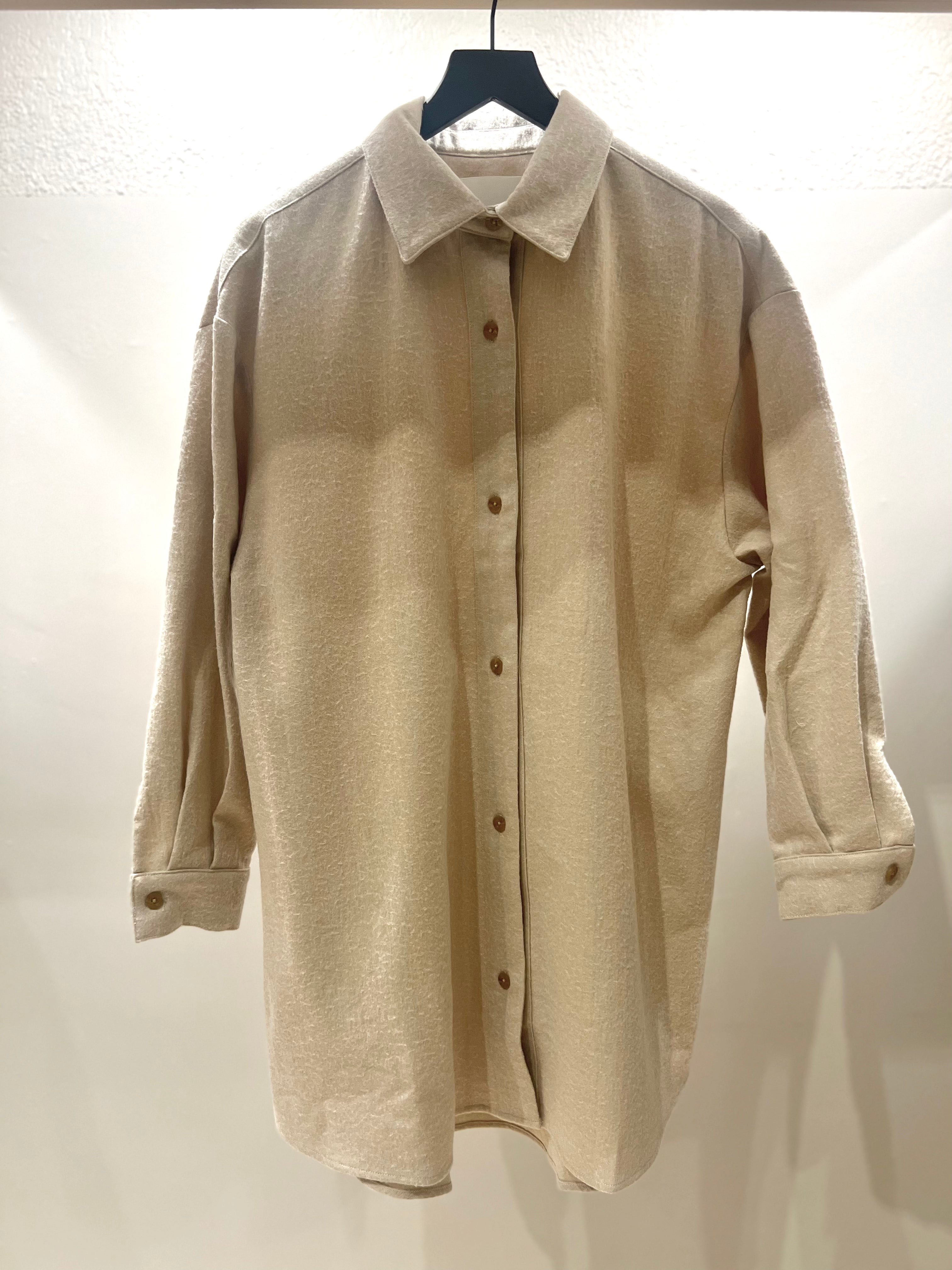 OVERSIZED OVERLAY WASHED WOOL