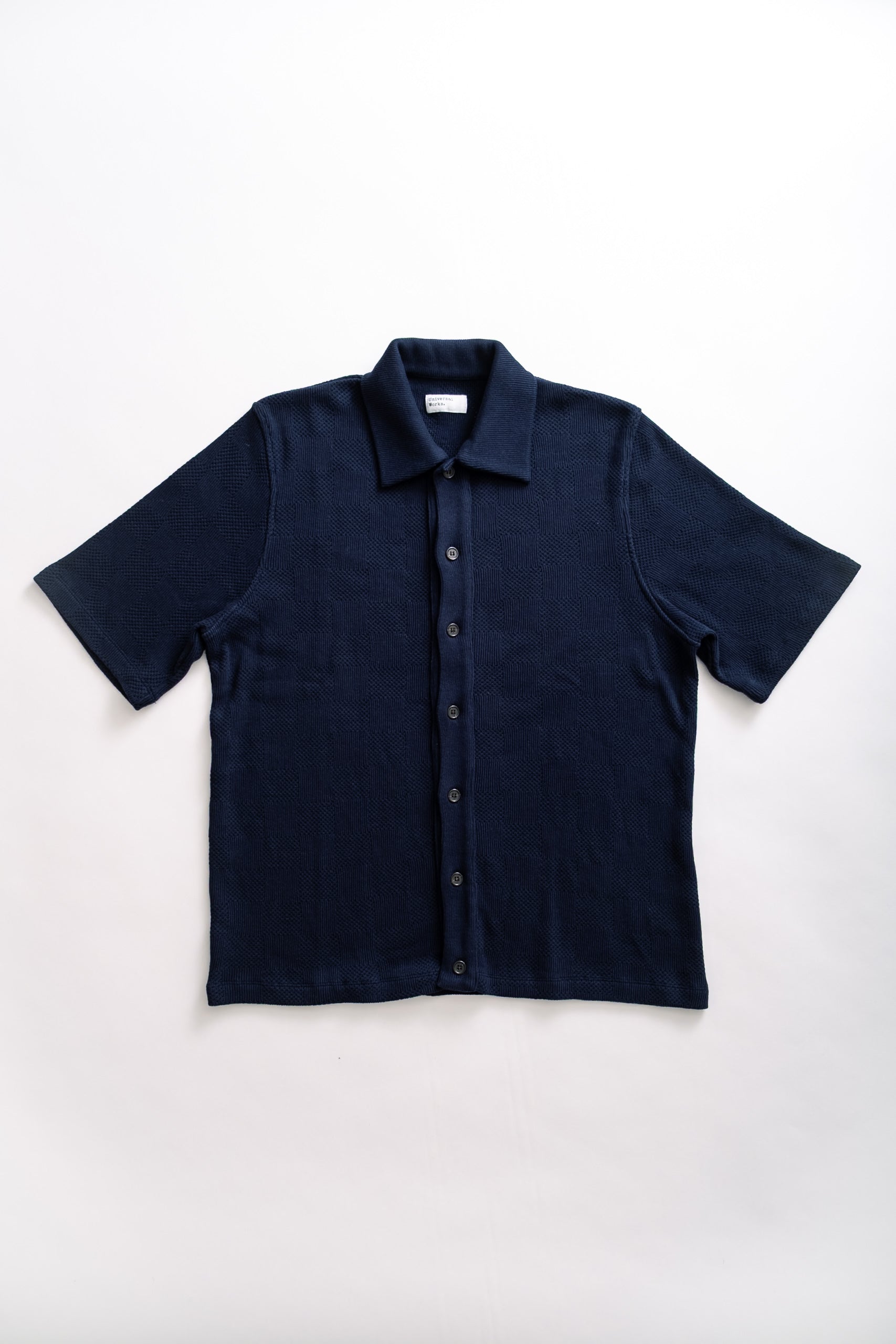 BUTTON THROUGH POLO - NAVY