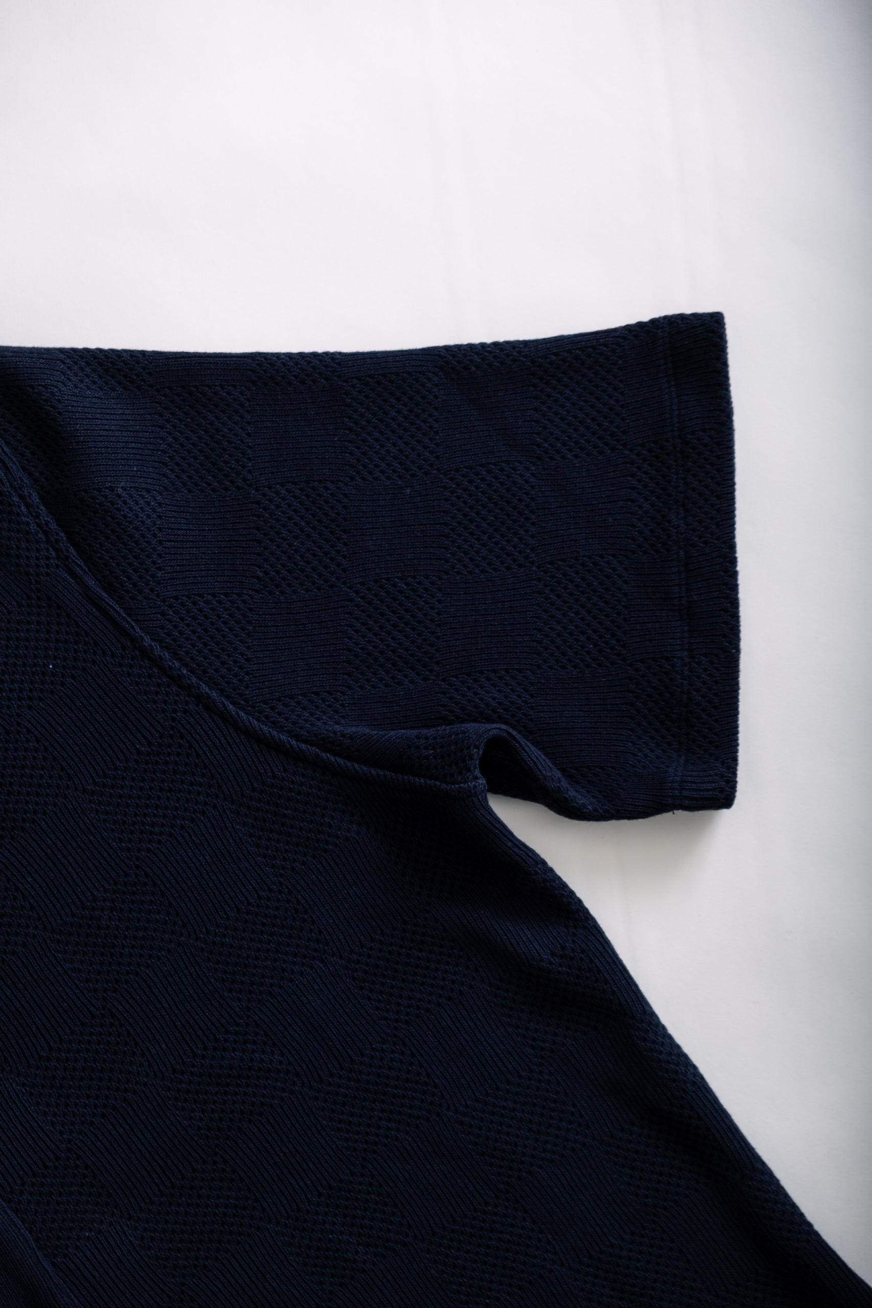 BUTTON THROUGH POLO - NAVY