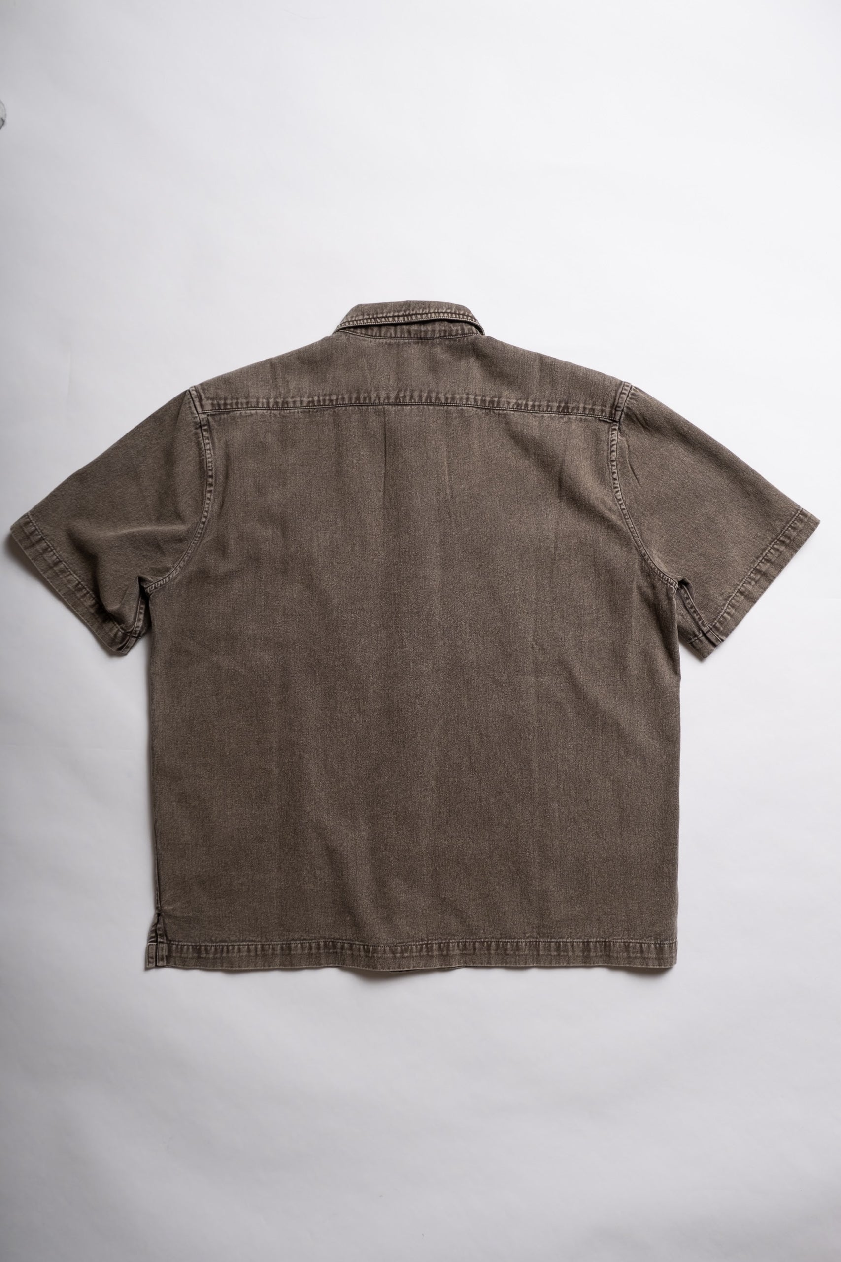 SHORT SLEEVE WORKSHIRT - UMBER STONEWASH