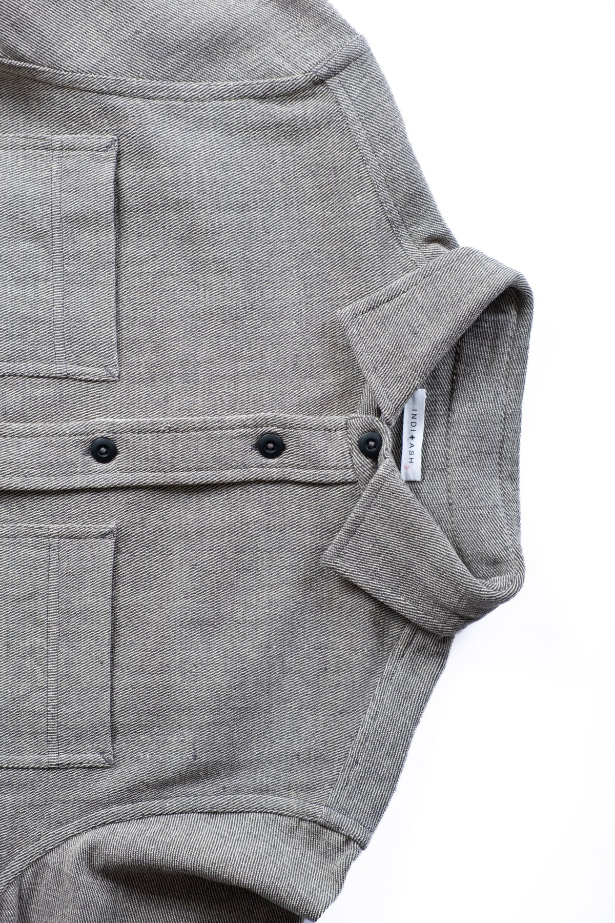 AMES WORKSHIRT - IRON/NATURAL
