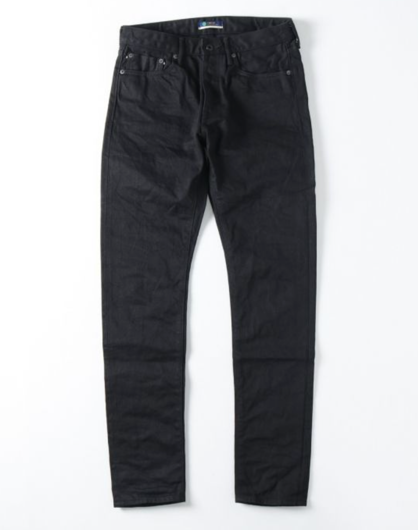 CIRCLE SELVEDGE STRAIGHT 14OZ - BLACK/BLACK