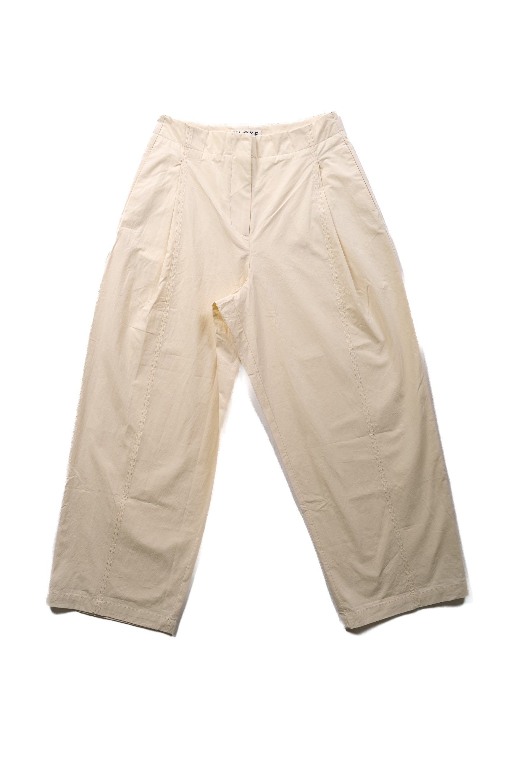 AMBER PLEAT FRONT PANT - ECRU