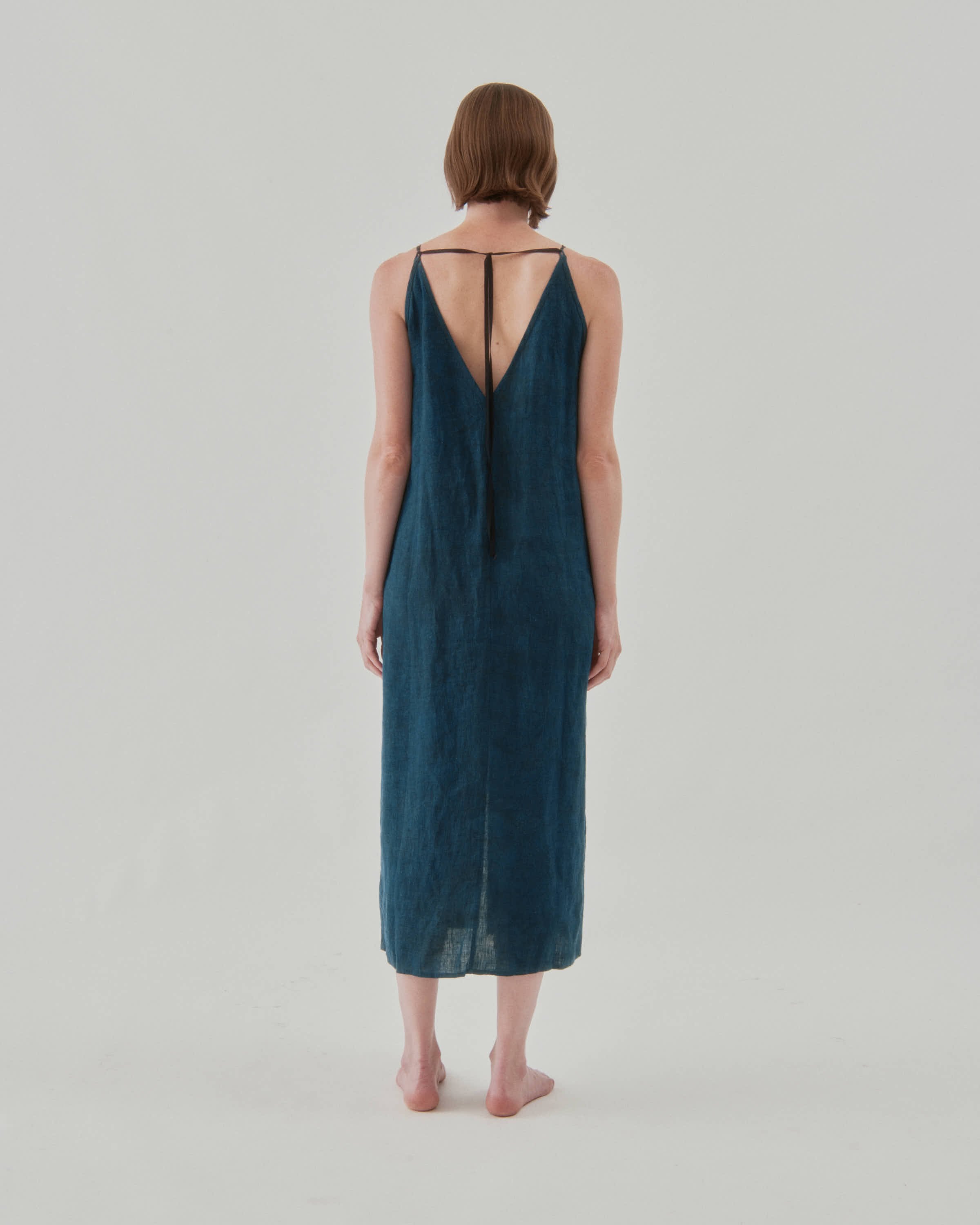 TILDA SLIP DRESS - INDIGO