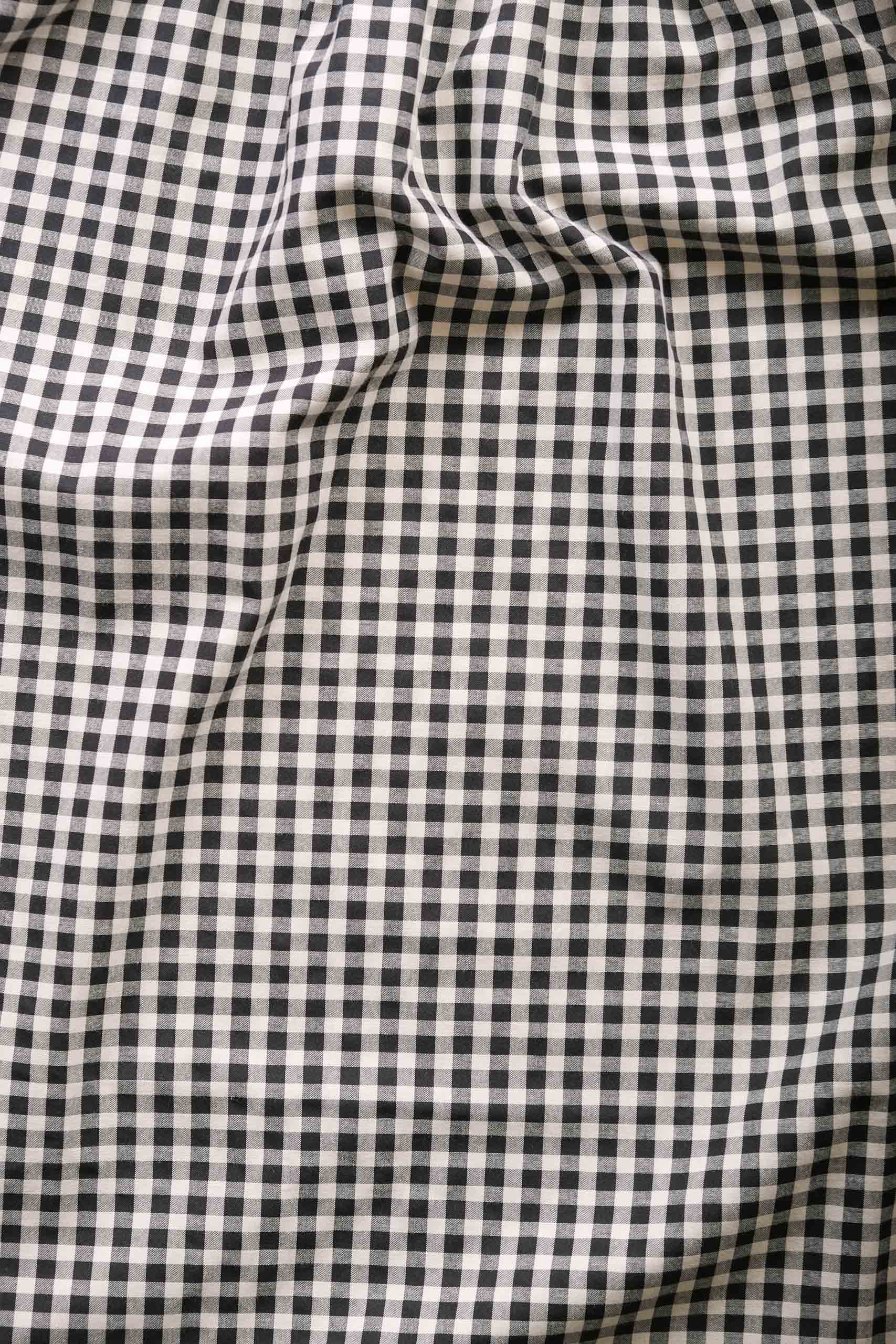 CHRISSIE DRESS - BLACK GINGHAM
