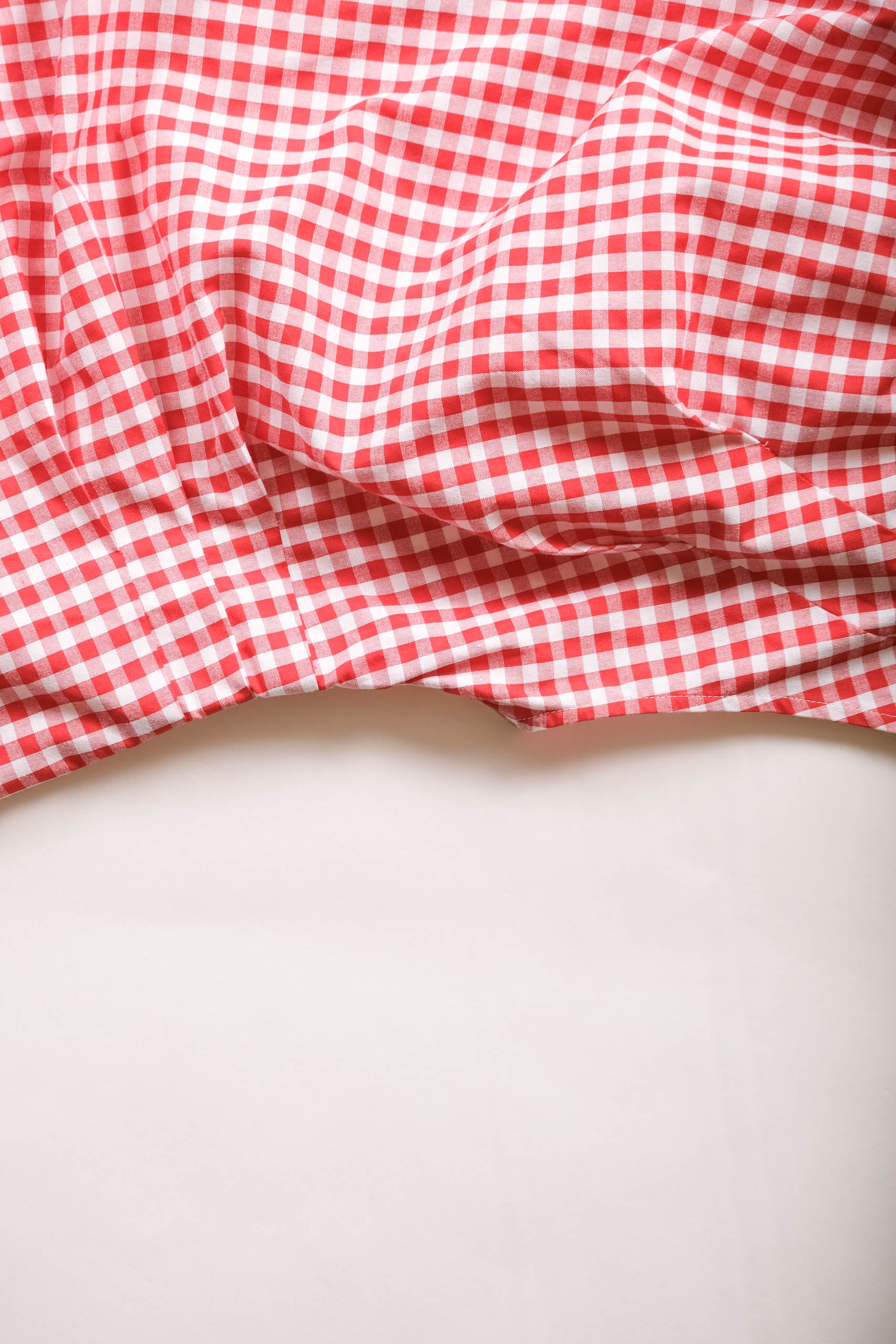 MELISANDE TOP - RED GINGHAM
