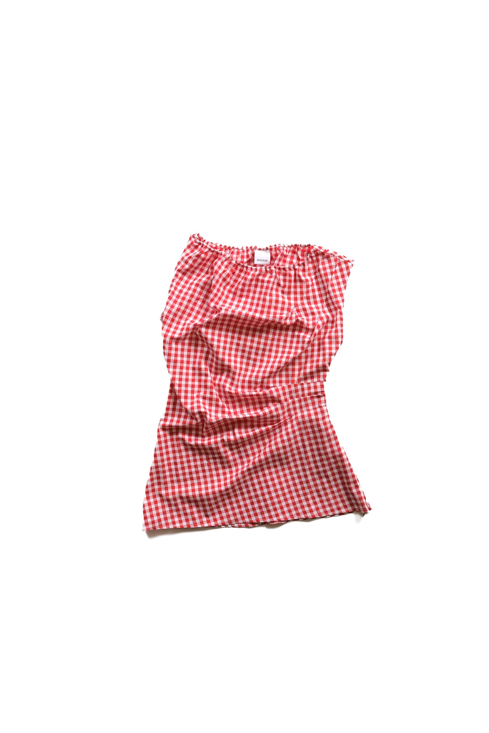 MELISANDE TOP - RED GINGHAM