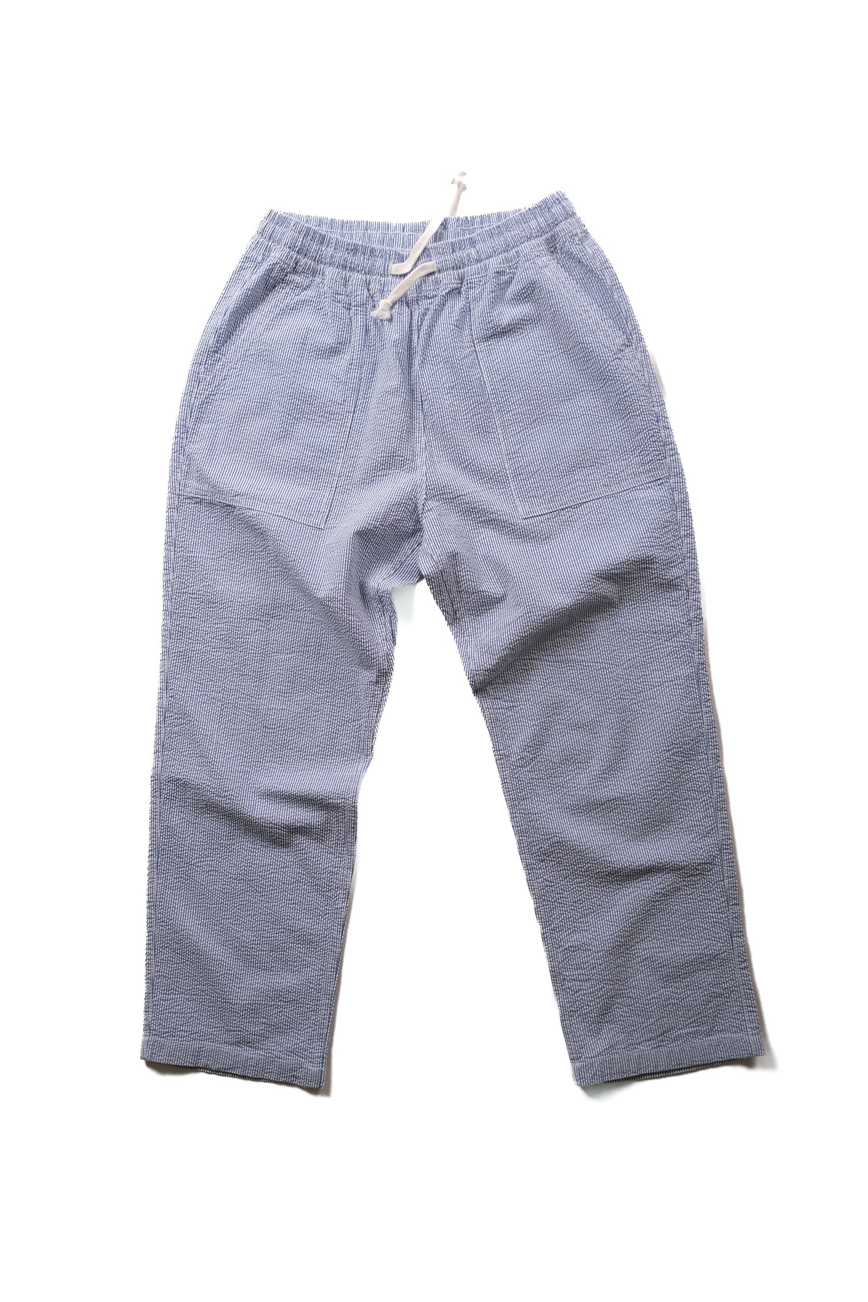 SEERSUCKER CHEF PANT - NAVY STRIPE