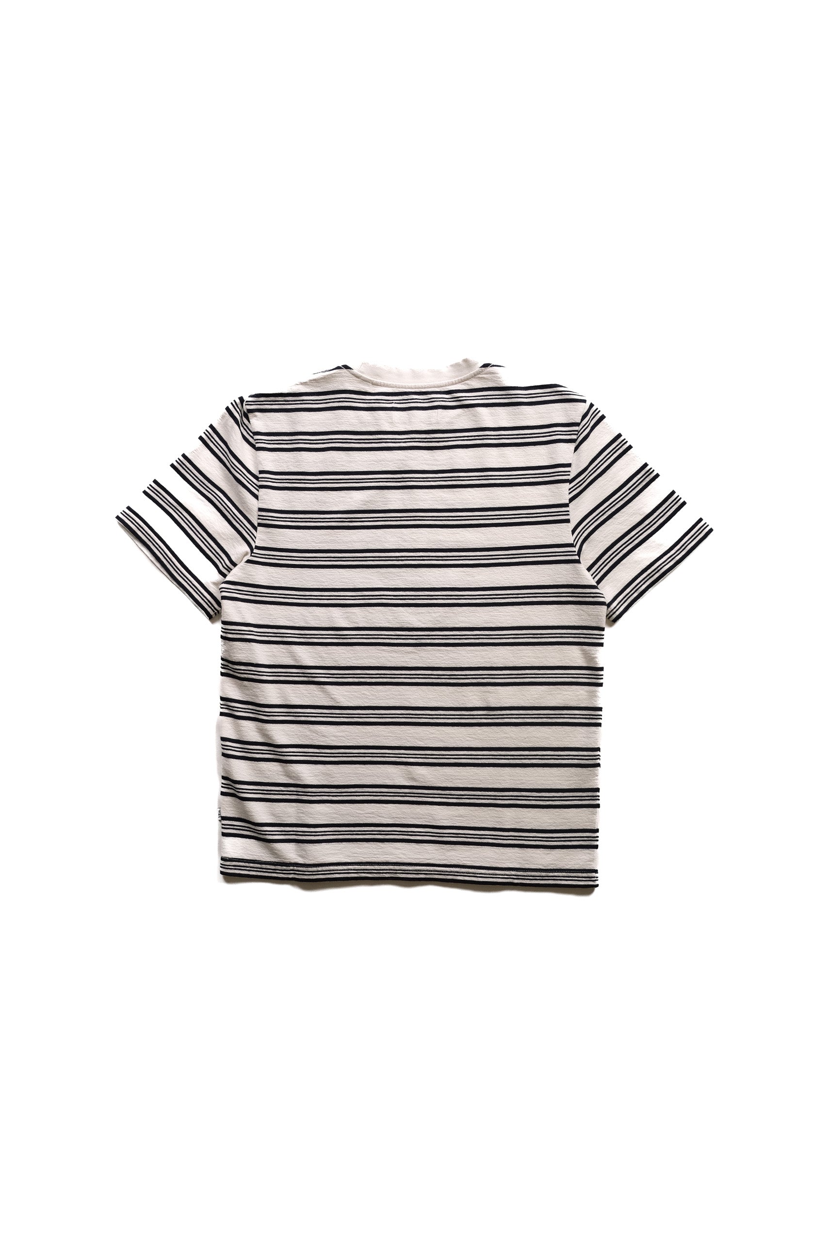 DEAN STRIPE TEE - ECRU/NAVY