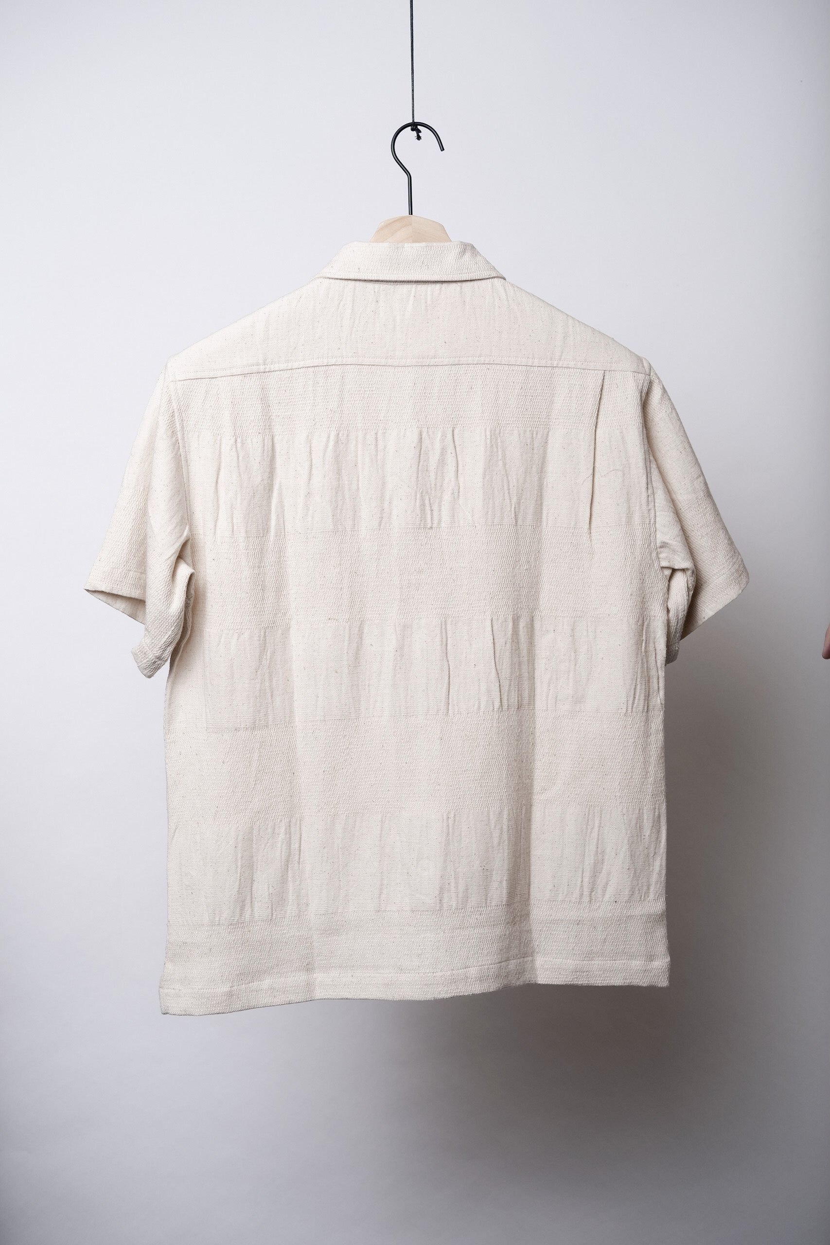 HARSHIL TWO POCKET SHIRT - NATURAL STRIPE