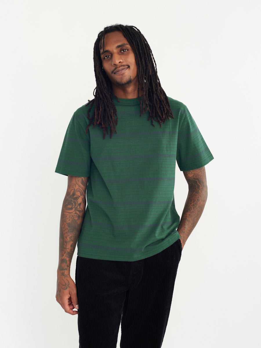 DEAN SS TEE - GRN/NVY